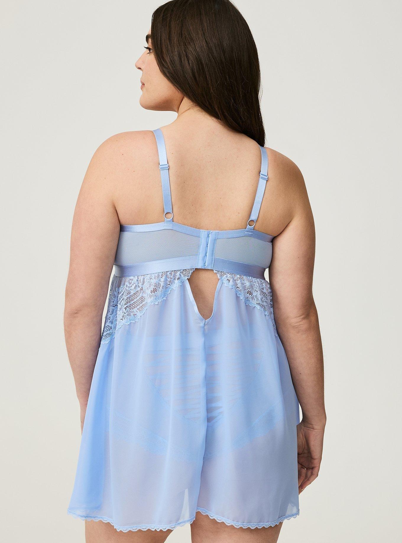 Retro Ribbon Cutout Babydoll