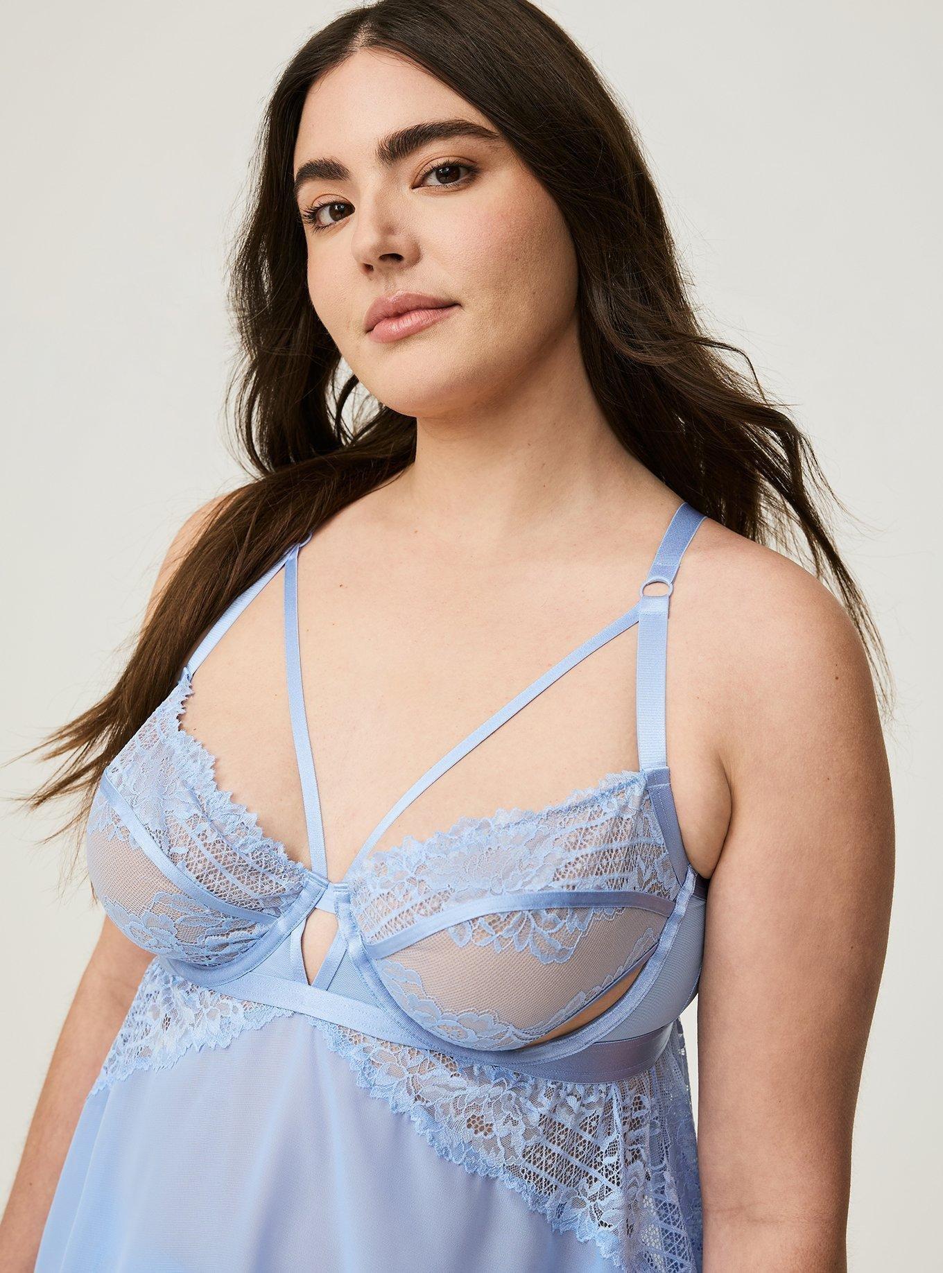 Retro Ribbon Cutout Babydoll