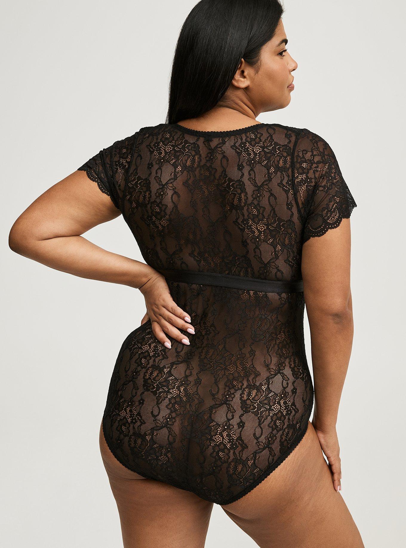 Lace Short Sleeve Bodysuit