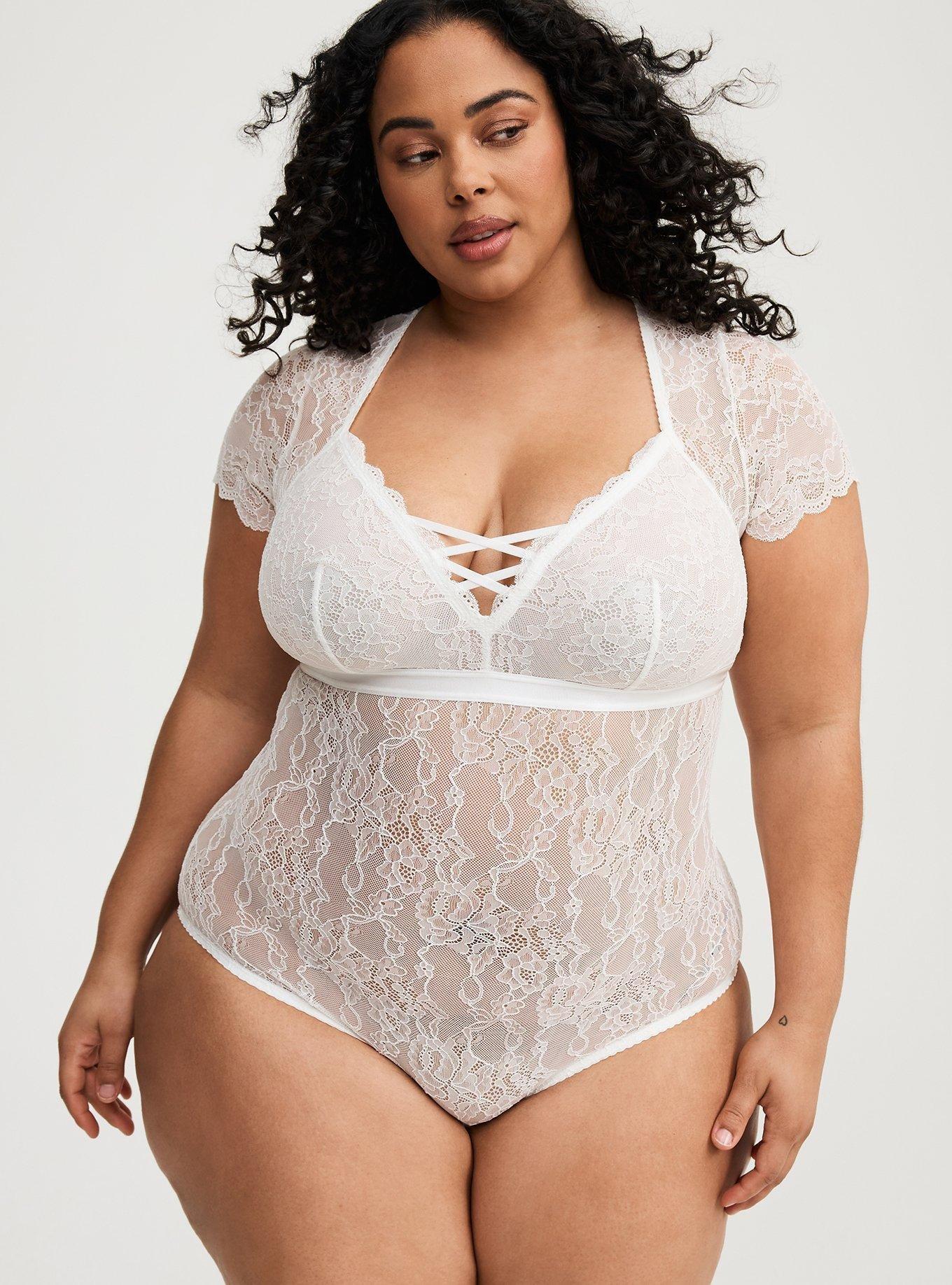 Lace Short Sleeve Bodysuit