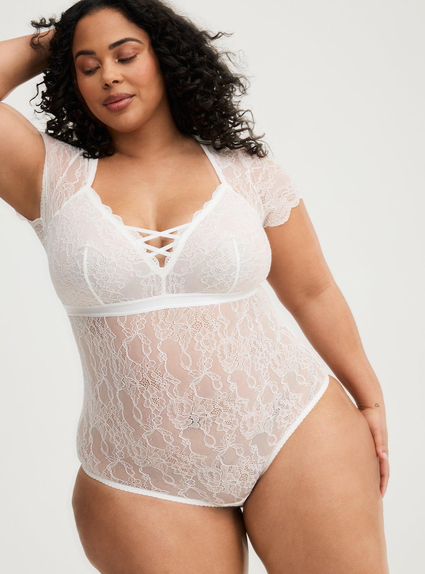 Lace Short Sleeve Bodysuit