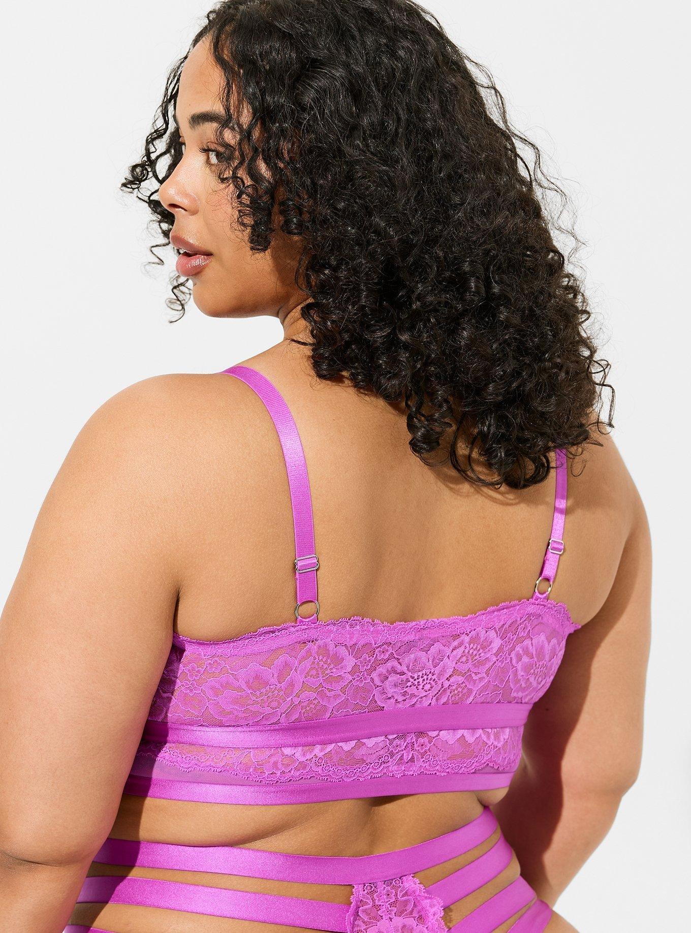 Sent From Above Triangle Bralette, VIVID VIOLET, alternate