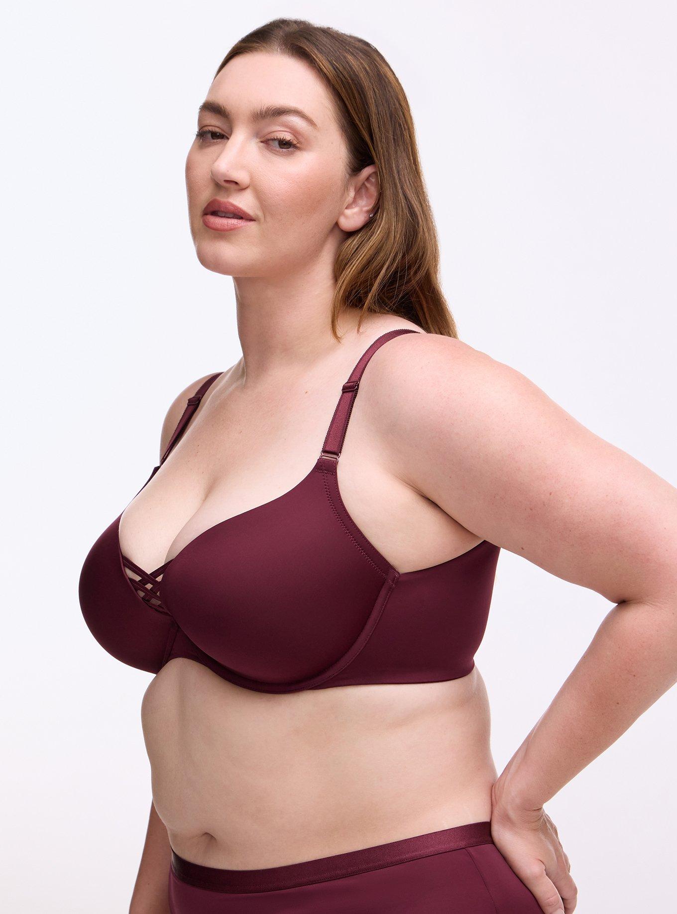 XO Plunge Push-Up Smooth Bra, FIG, alternate