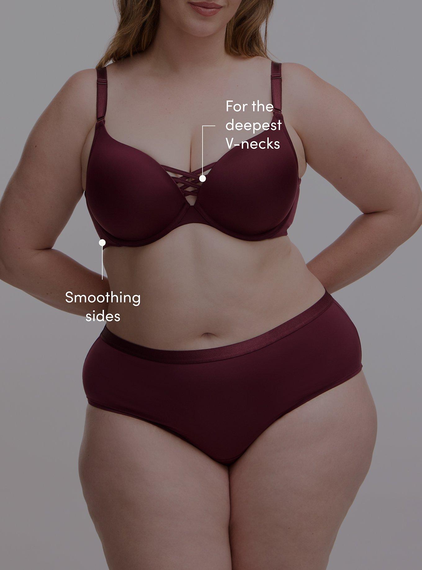 XO Plunge Push-Up Smooth Bra, FIG, alternate