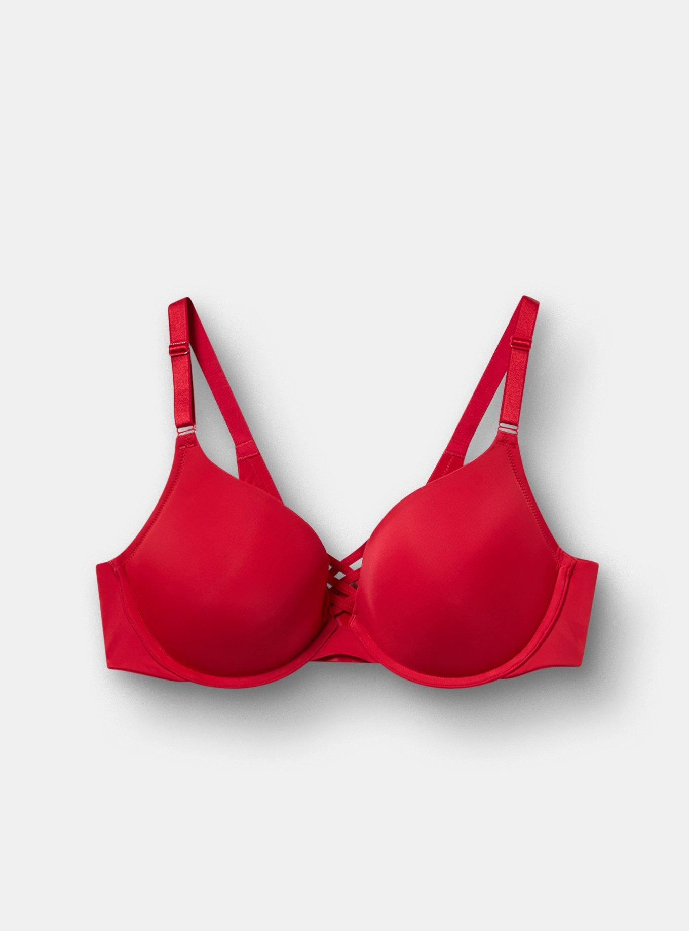 XO Plunge Push-Up Smooth Bra, JESTER RED, hi-res
