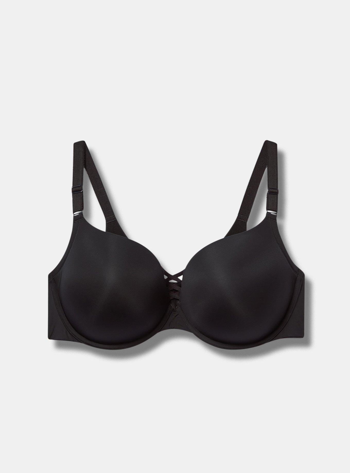 XO Plunge Push-Up Smooth Bra, RICH BLACK, hi-res