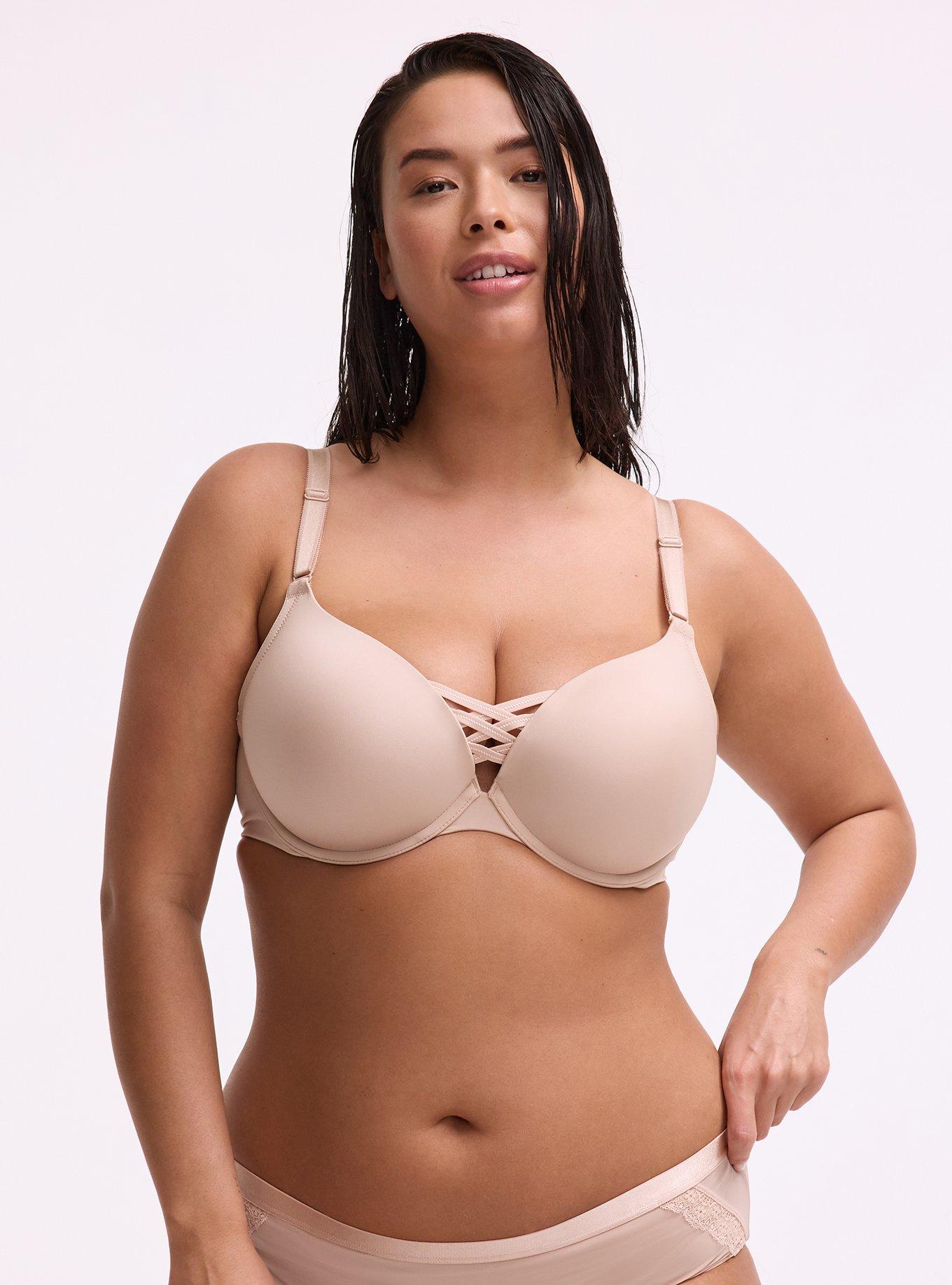 XO Plunge Push-Up Smooth Bra, ROSE DUST, hi-res