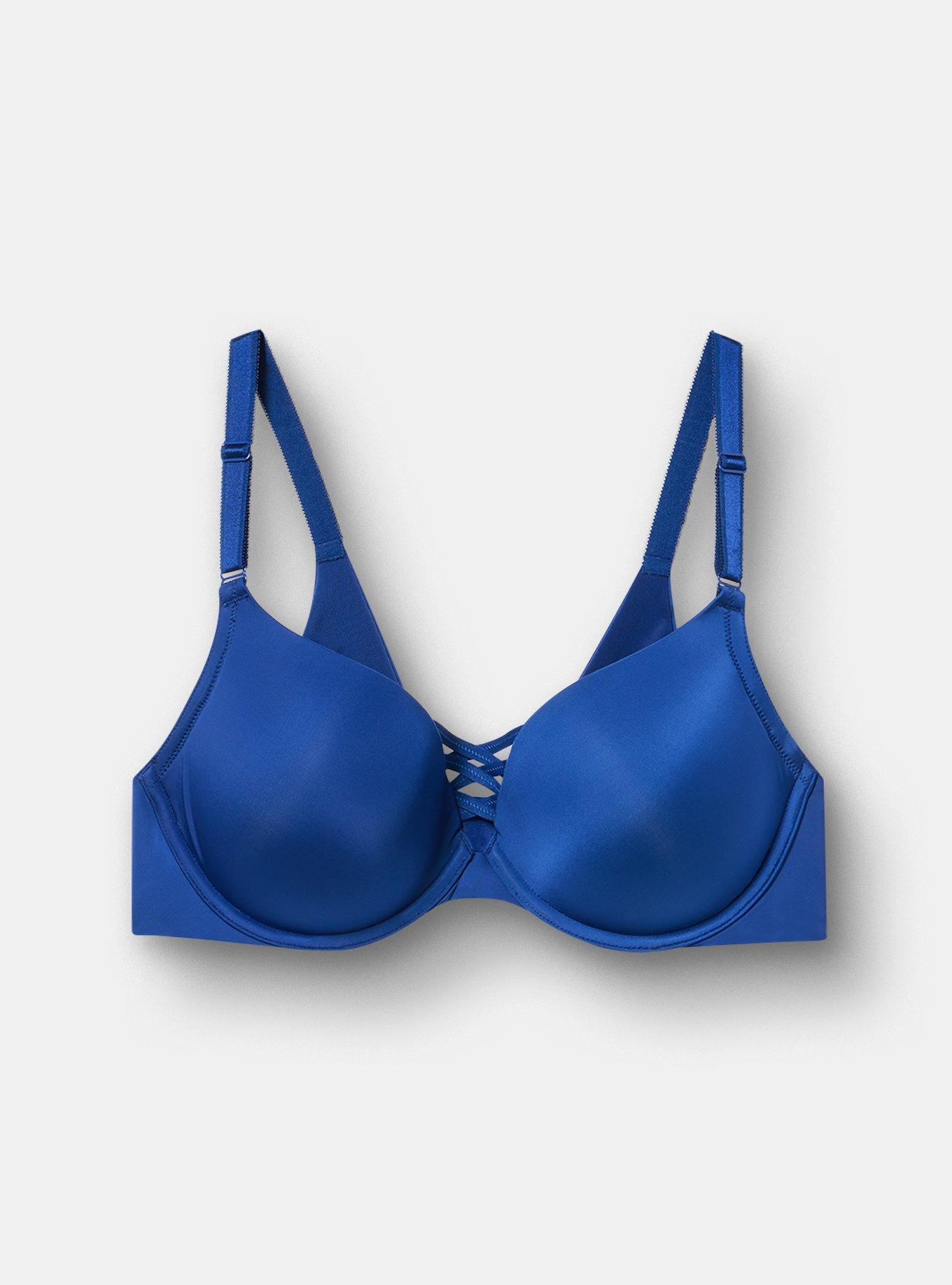 XO Plunge Push-Up Smooth Bra, BELLWETHER BLUE, hi-res