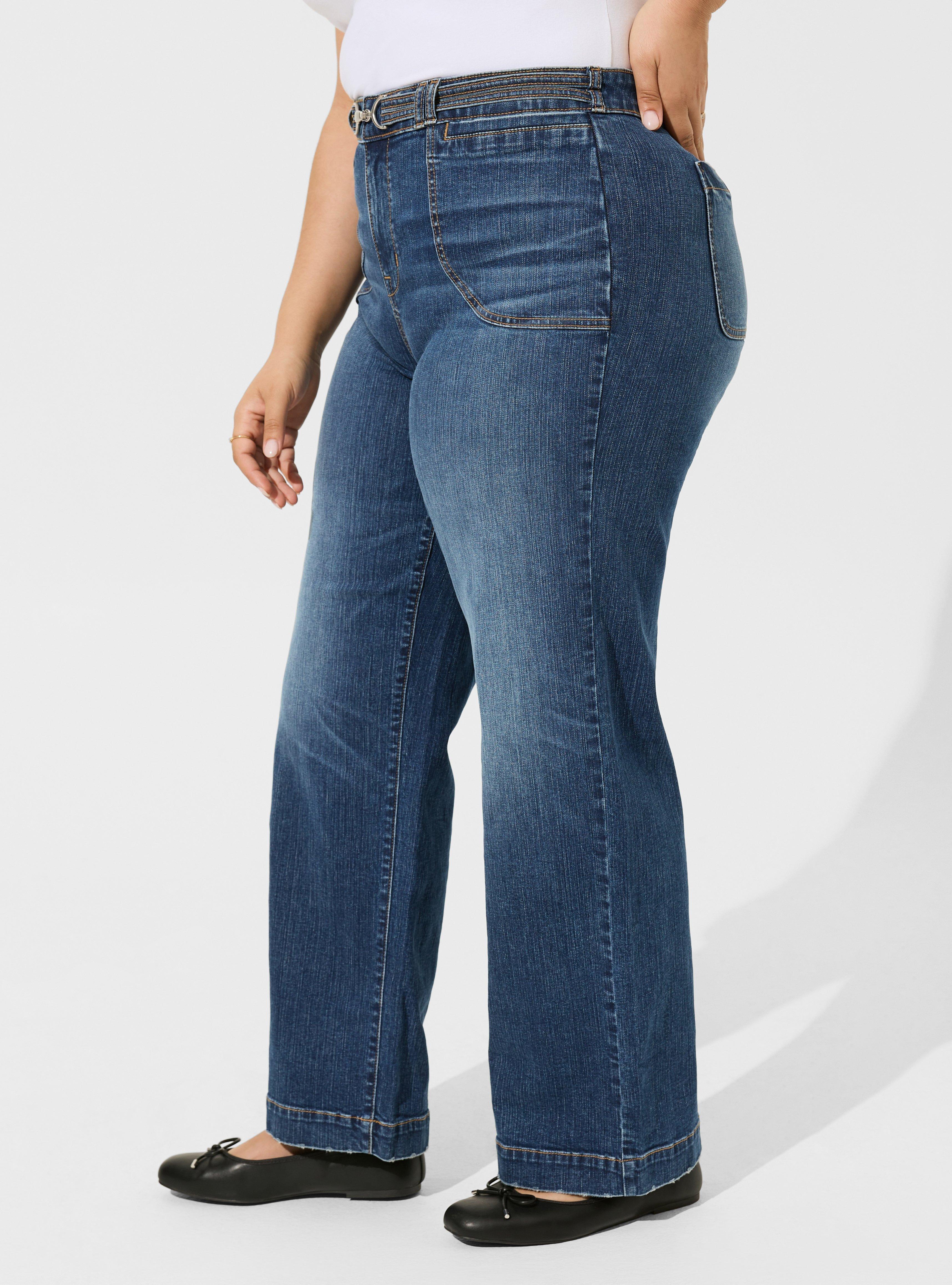 High Rise Wide Leg Vintage Stretch High-Rise Jean