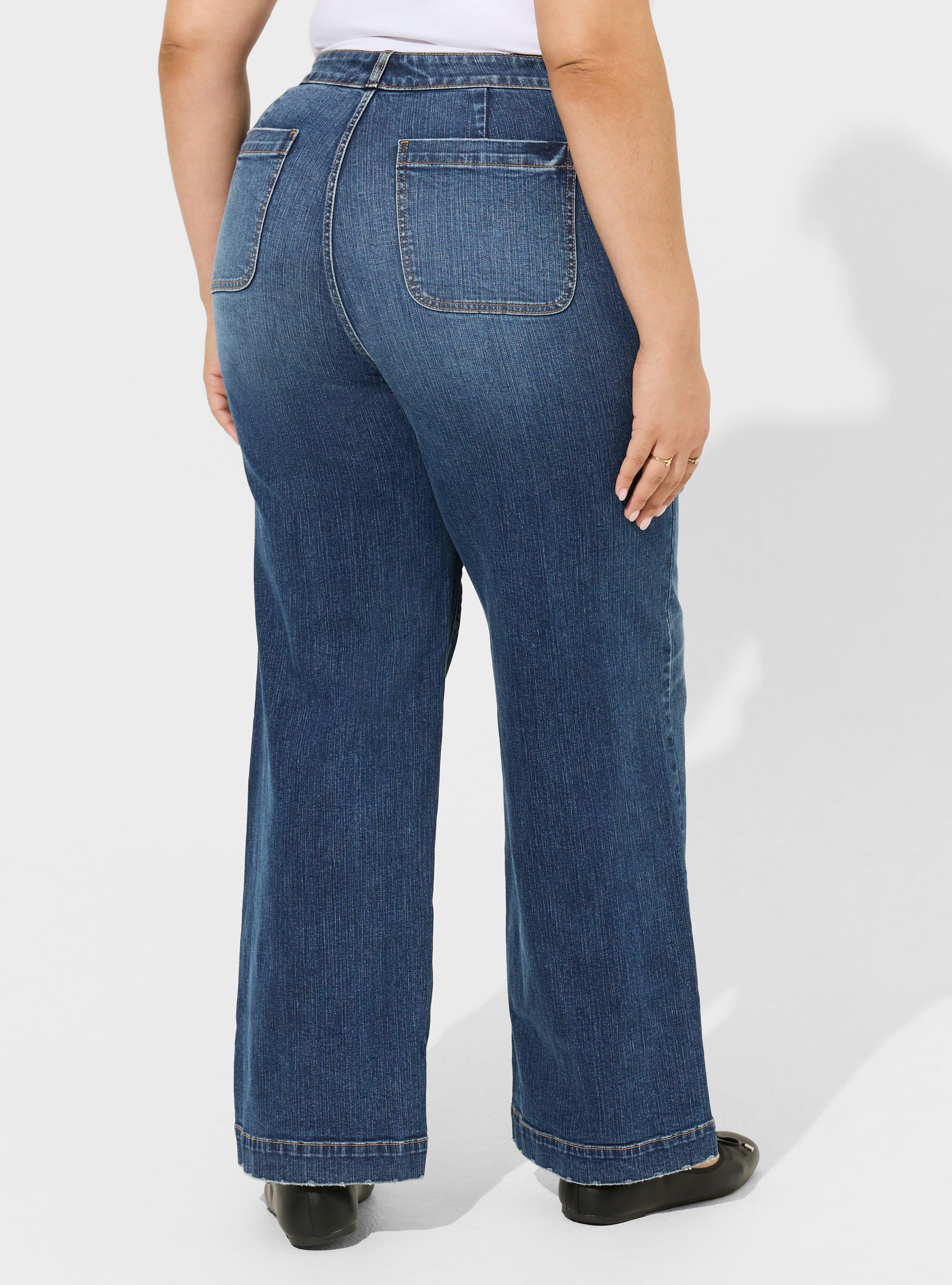 High Rise Wide Leg Vintage Stretch High-Rise Jean