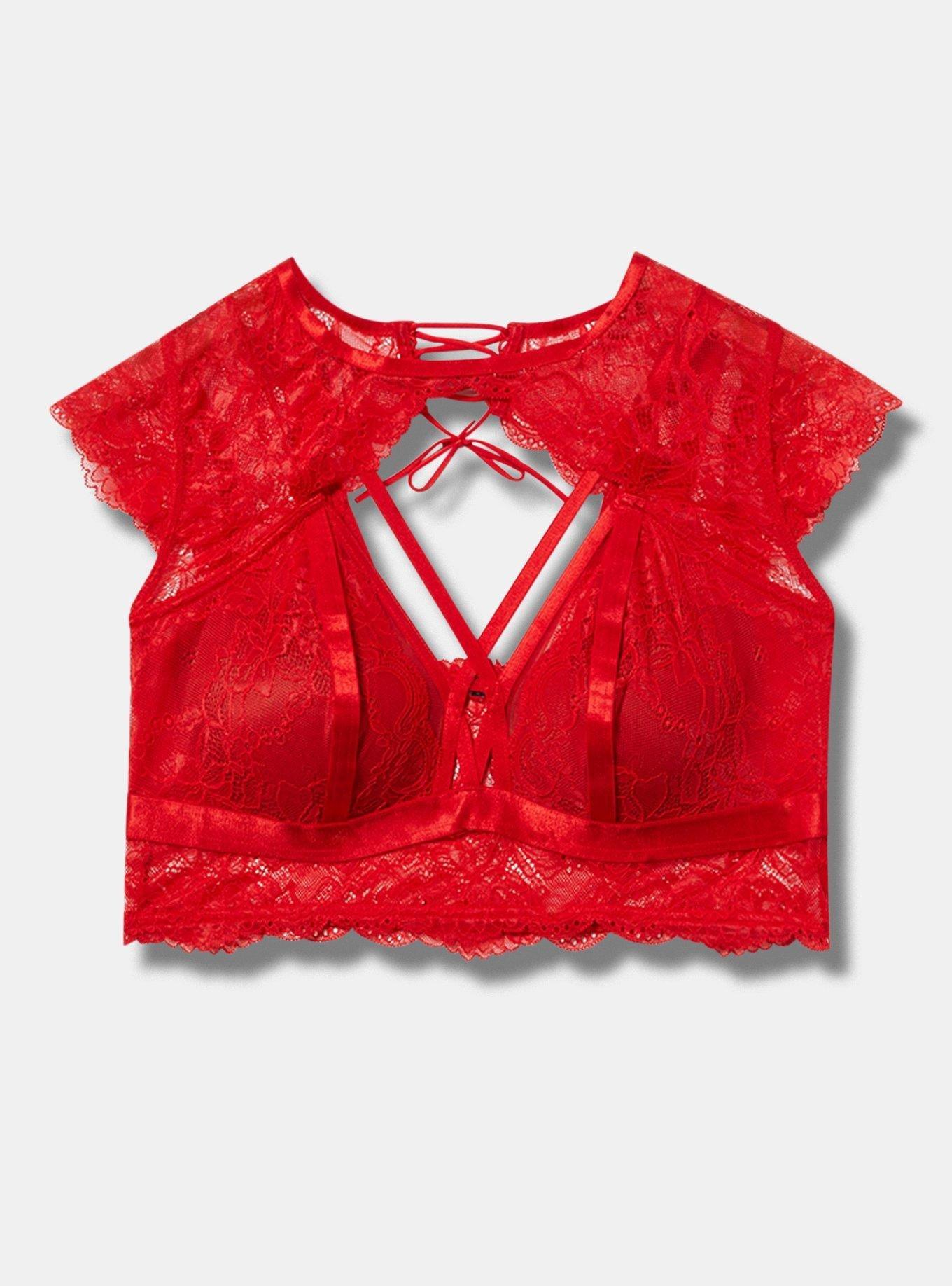Lace High Neck Bralette Top