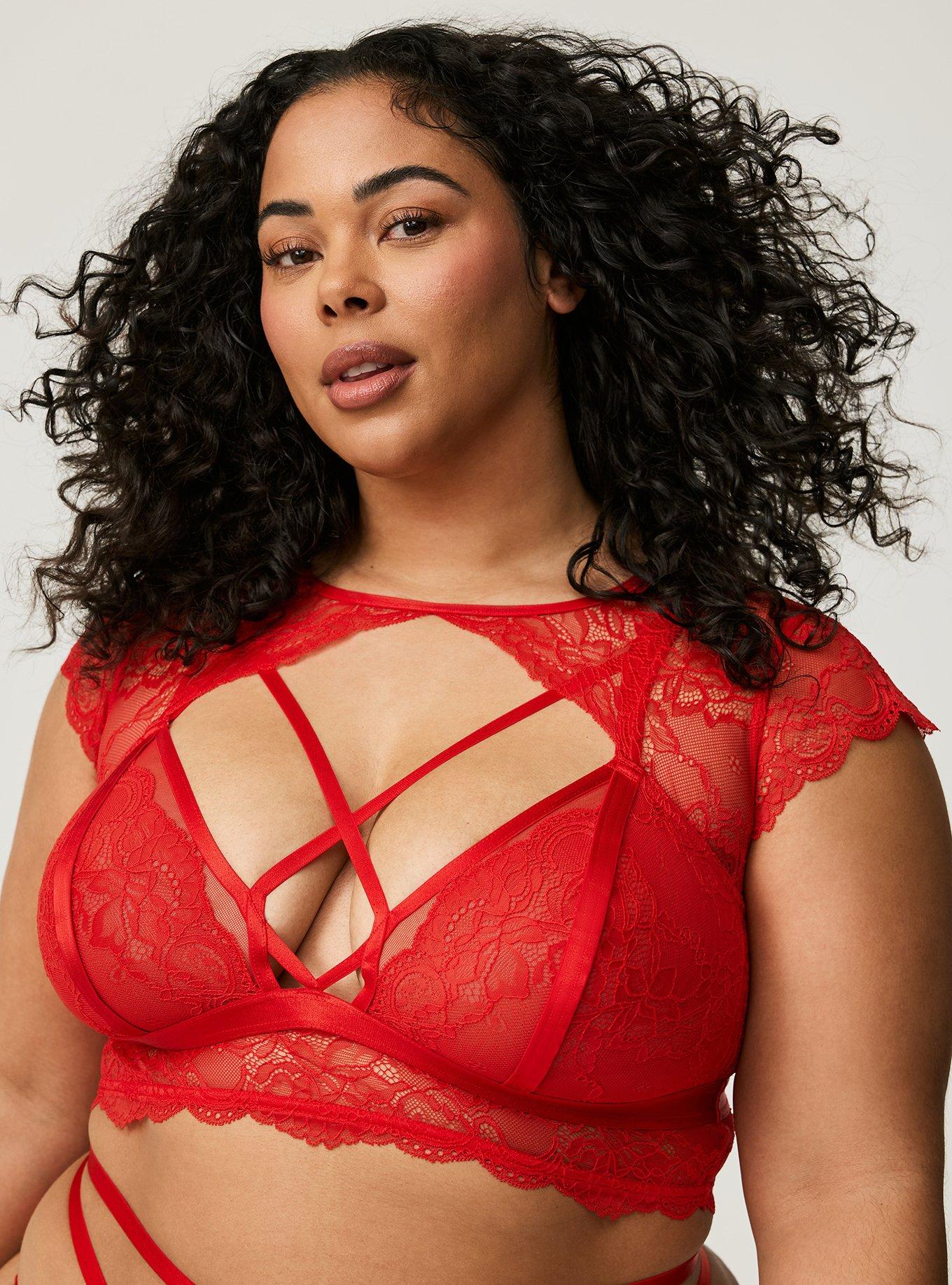Lace High Neck Bralette Top