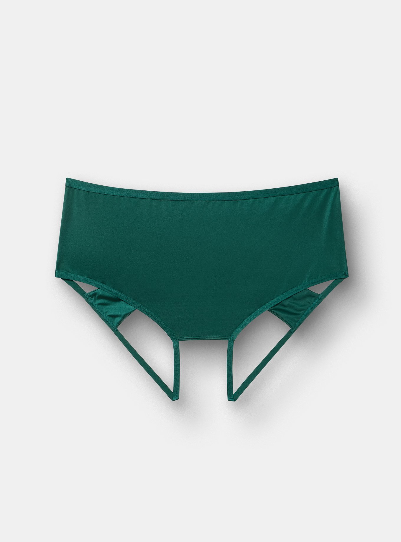 Shine Open Gusset Cheeky Panty, BOTANICAL GARDEN, flat
