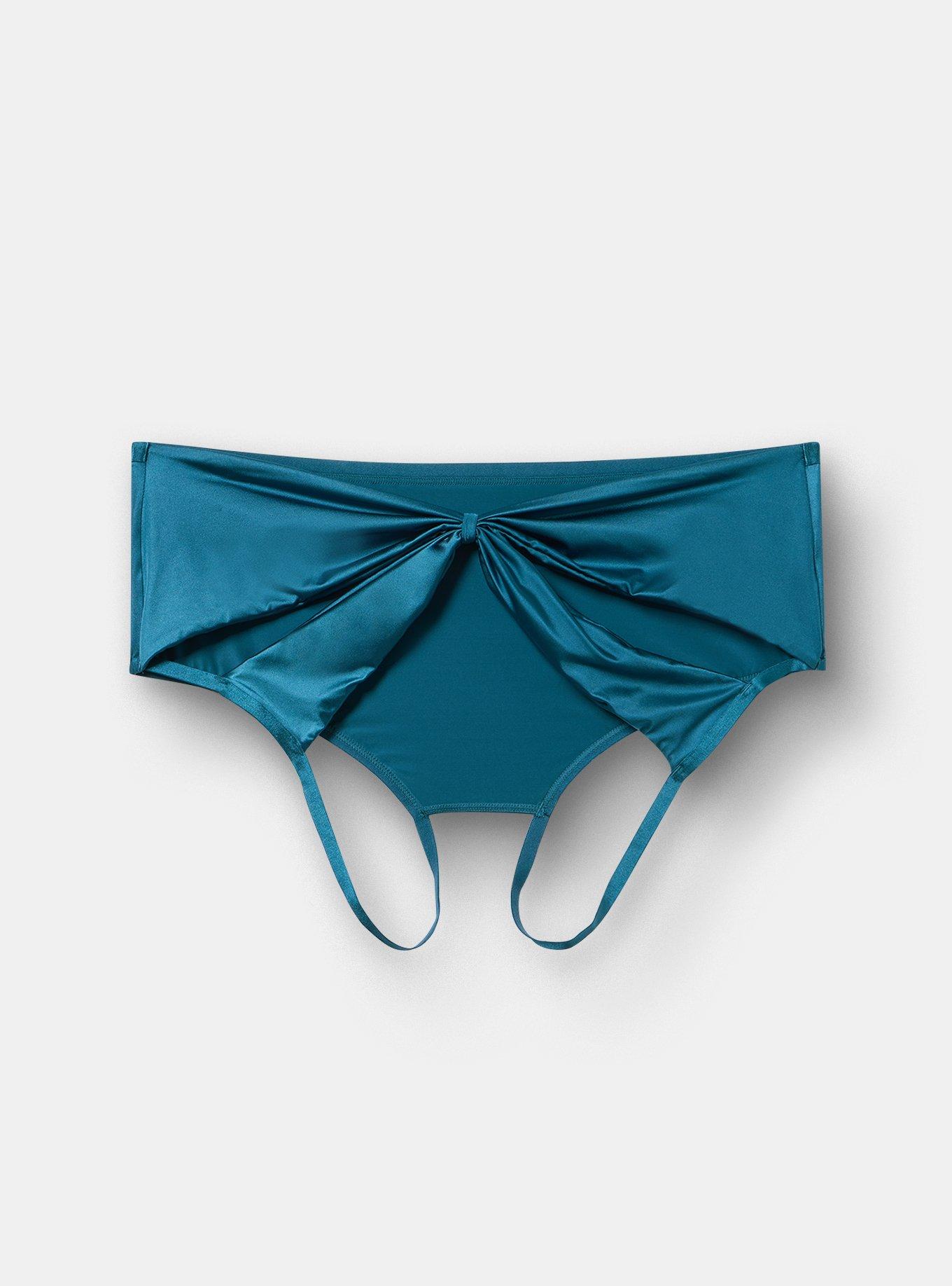 Shine Open Gusset Cheeky, LEGION BLUE, alternate