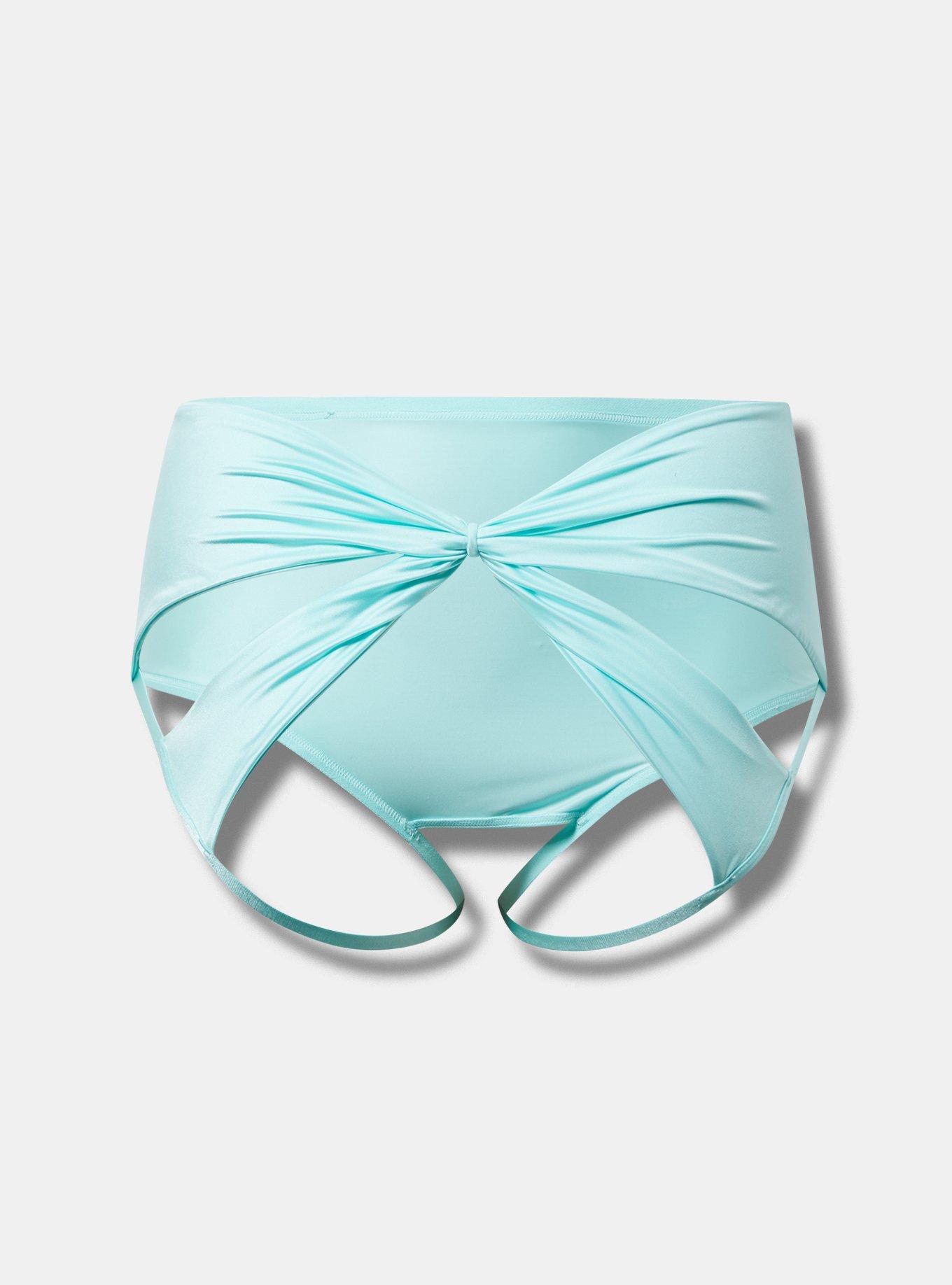 Shine Open Gusset Bow Panty