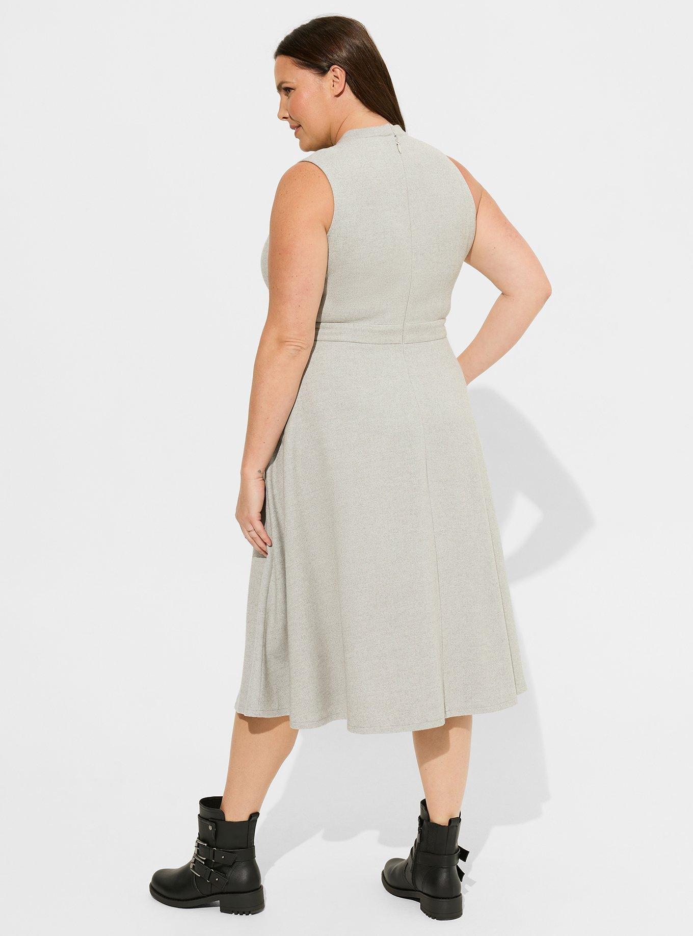 Mock neck hotsell dress plus size