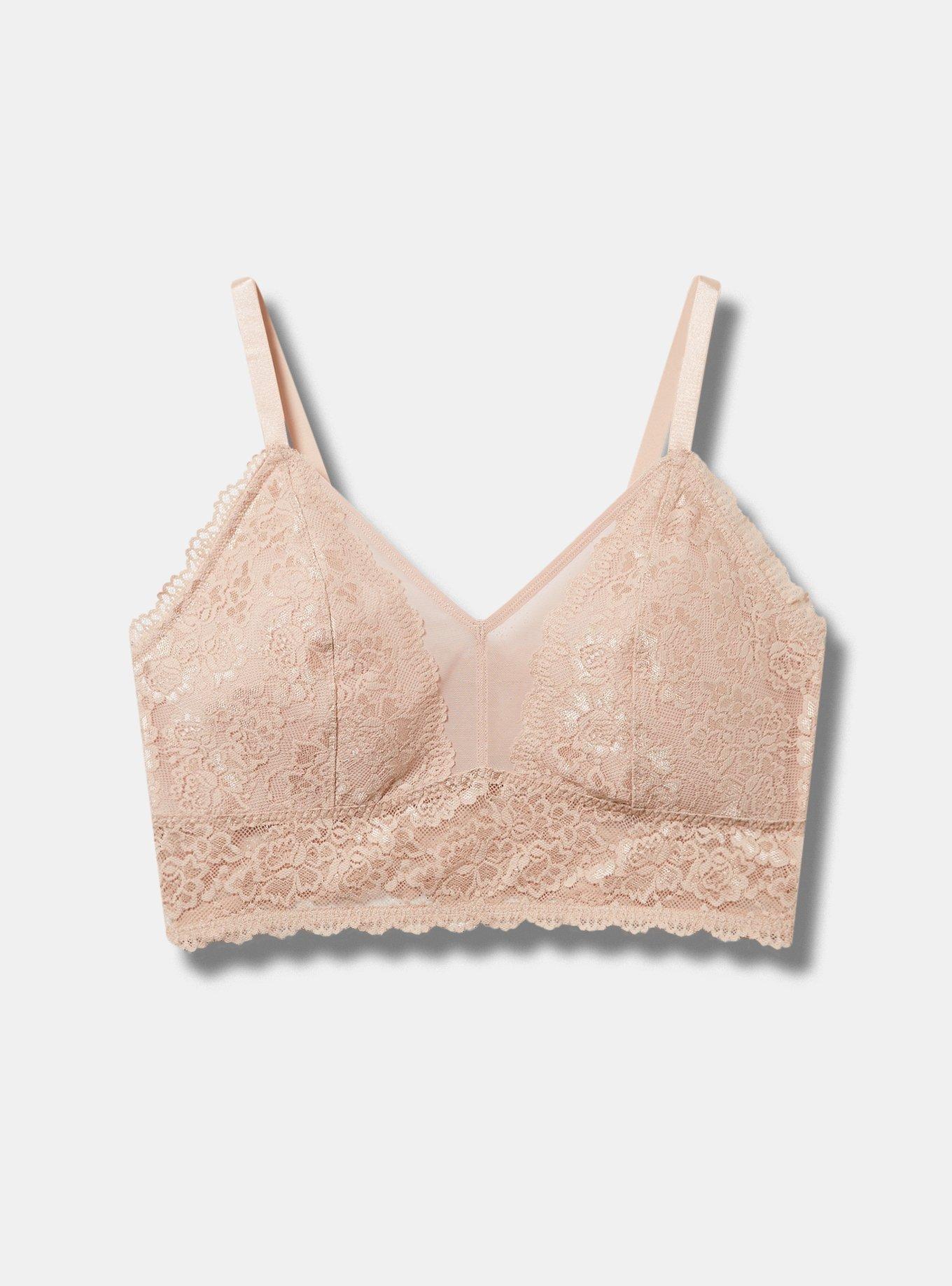 Unlined Simply Lace and Mesh Bralette