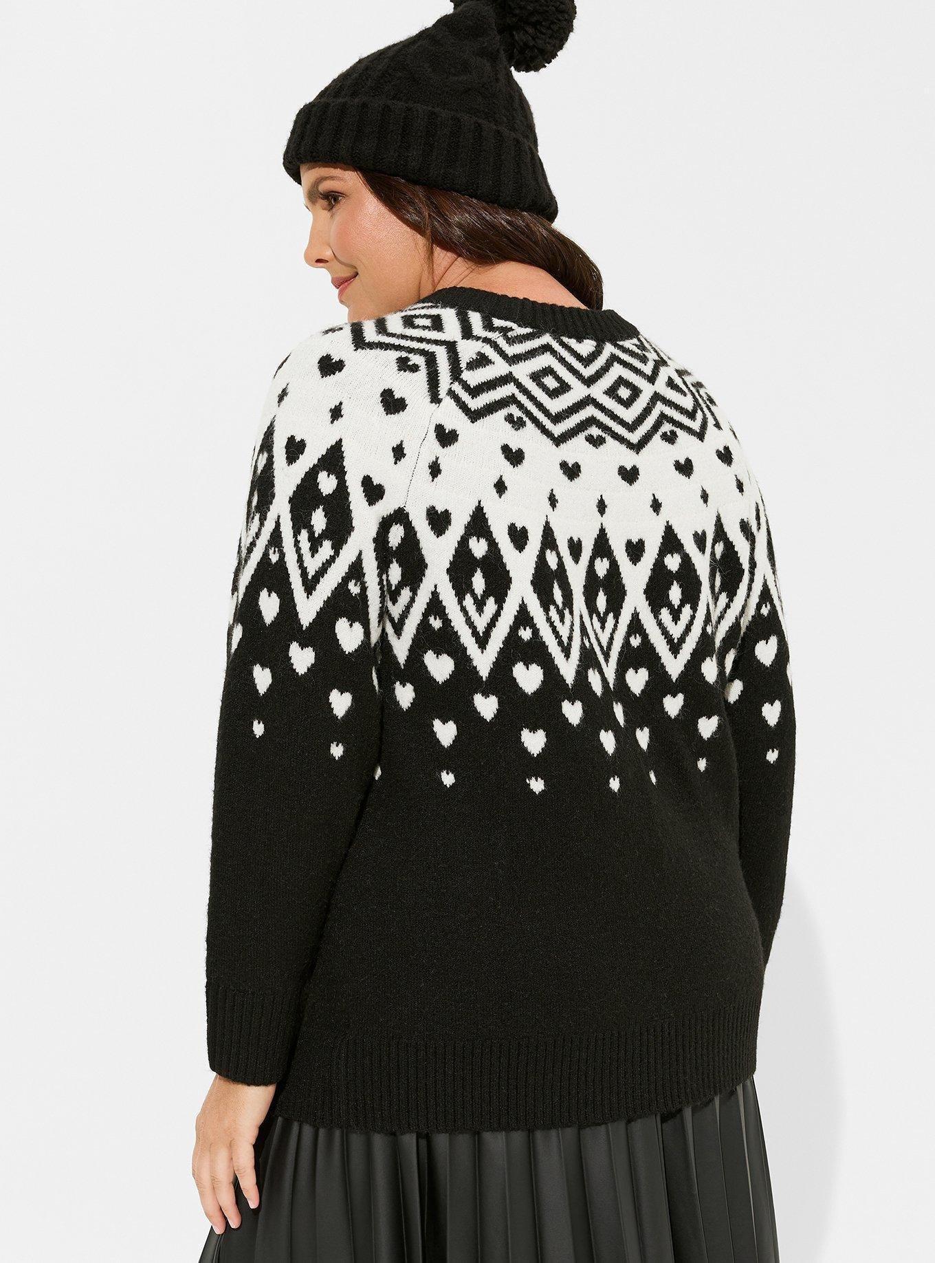 Plus Size - Vegan Cashmere Fairisle Pullover Sweater - Torrid