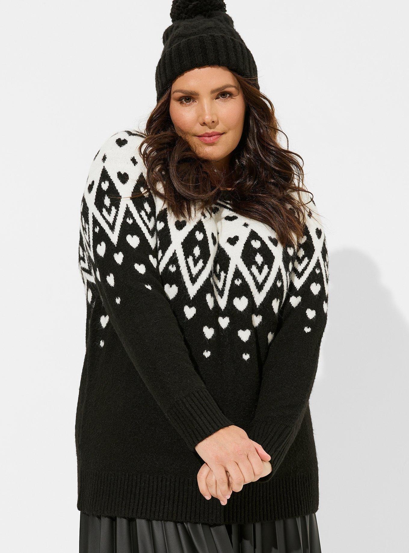 Vegan Cashmere Fairisle Pullover Sweater