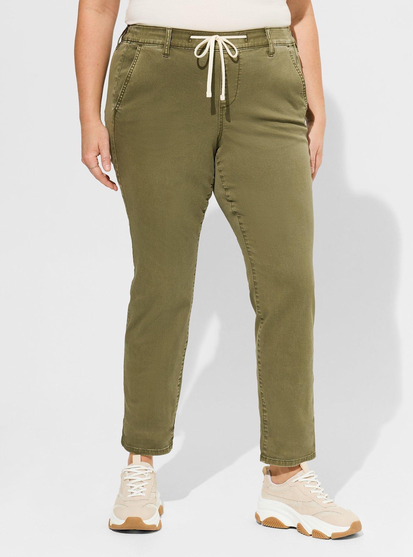 Twill Pull-On Cargo Pants