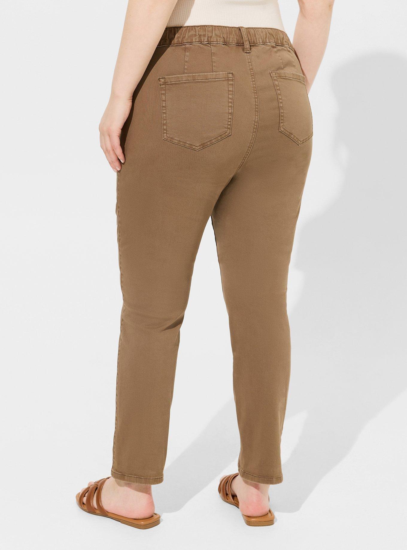 Pull-On Weekend Straight Stretch Twill Pant