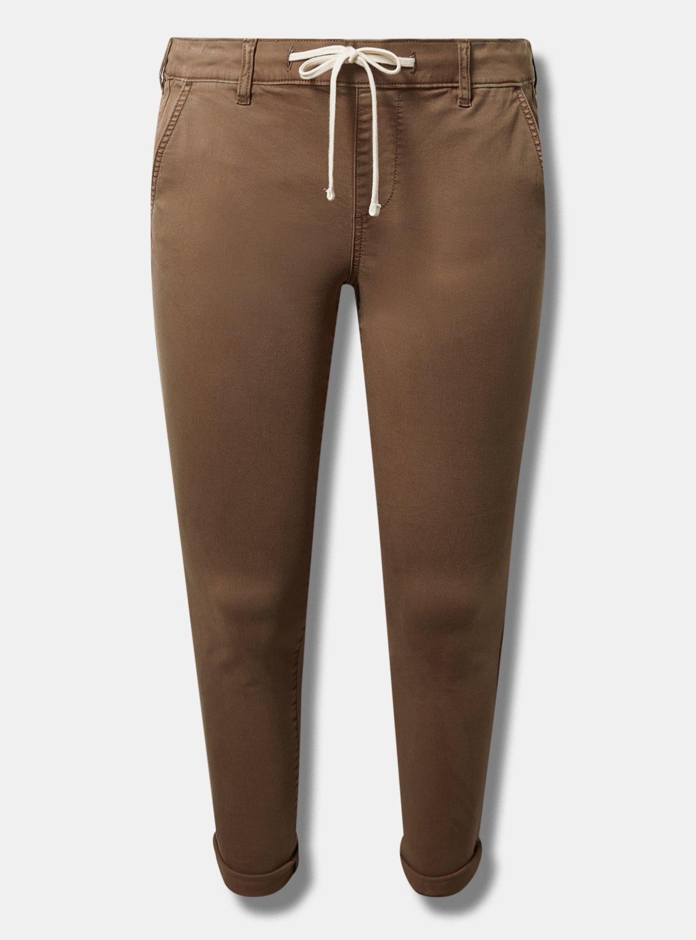 Pull-On Weekend Straight Stretch Twill Pant