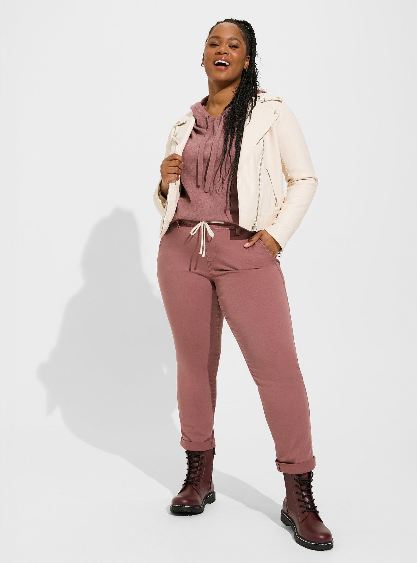 Plus size 2024 twill pants