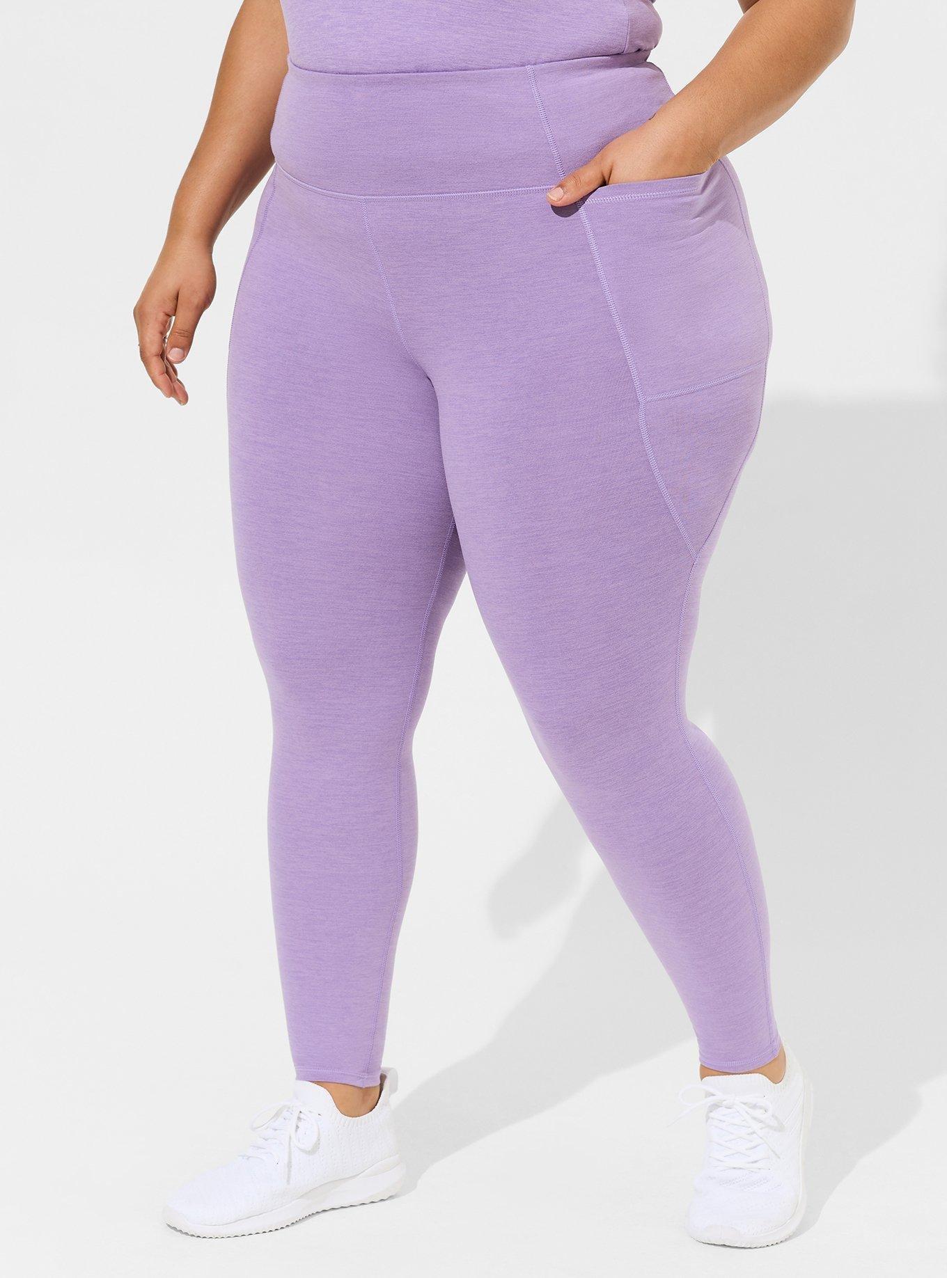 Plus Size - Super Soft Performance Jersey Full Length Active Legging with  Side Pockets - Torrid