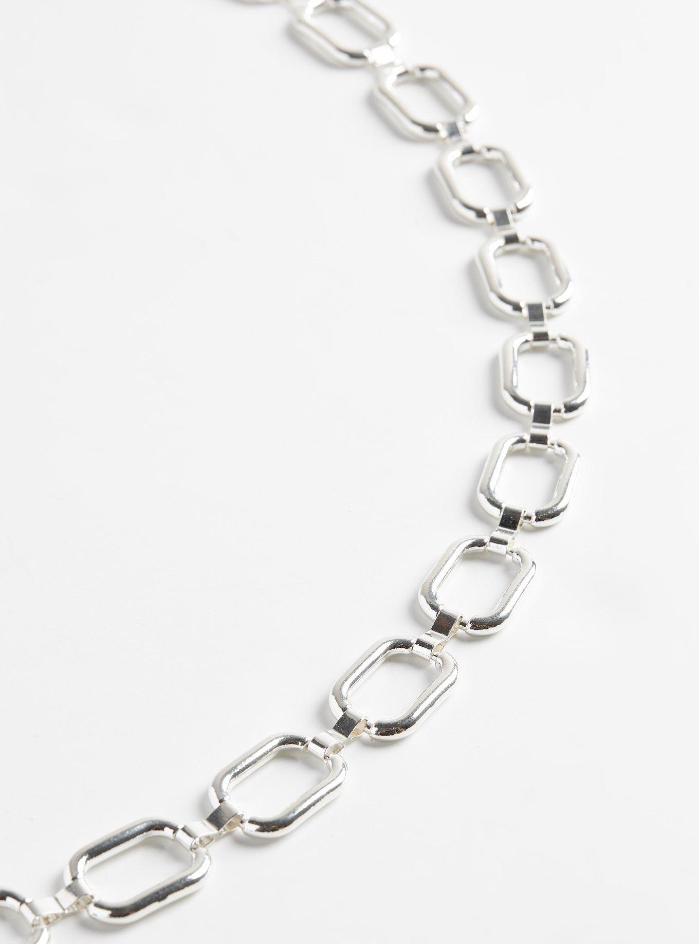 Link Chain Belt, SILVER, alternate