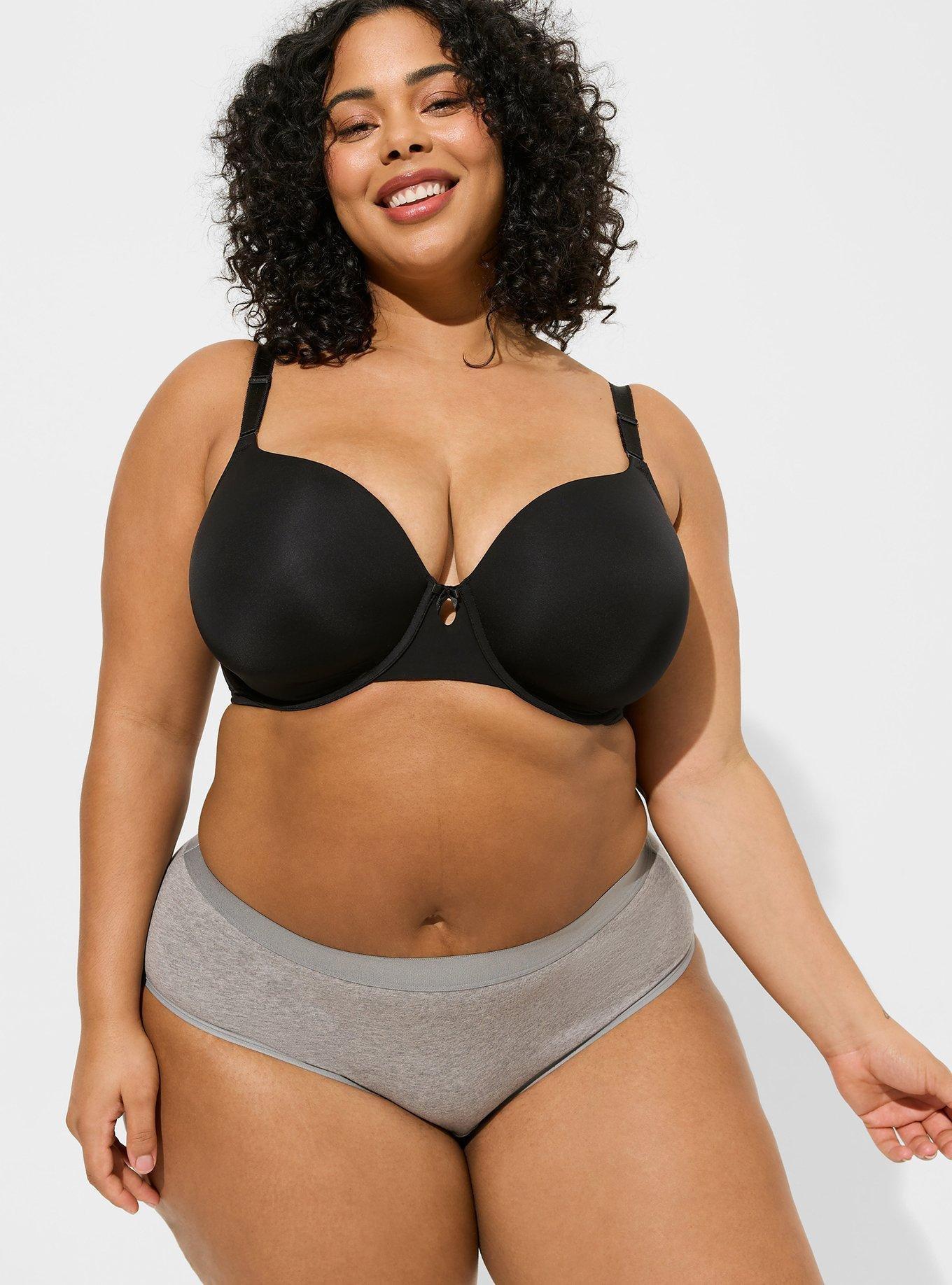 Plus Size - Comfort Elastic Cotton Mid Rise Cheeky Panty - Torrid