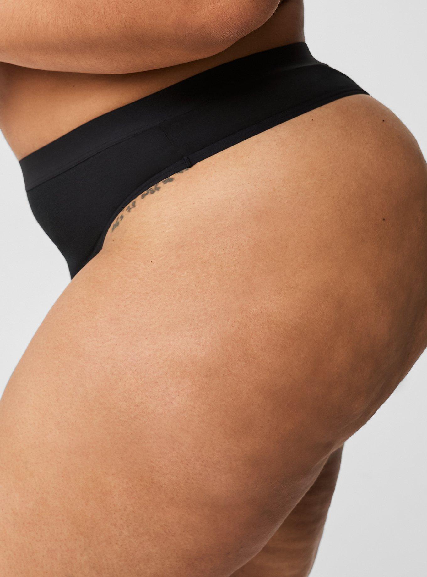 Comfort Elastic Cotton Mid Rise Thong Panty