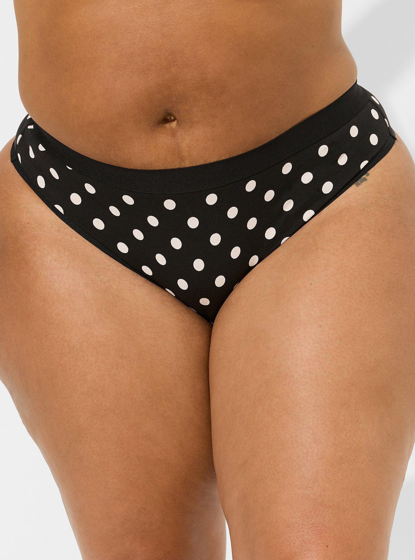 Comfort Elastic Cotton Mid Rise Thong Panty