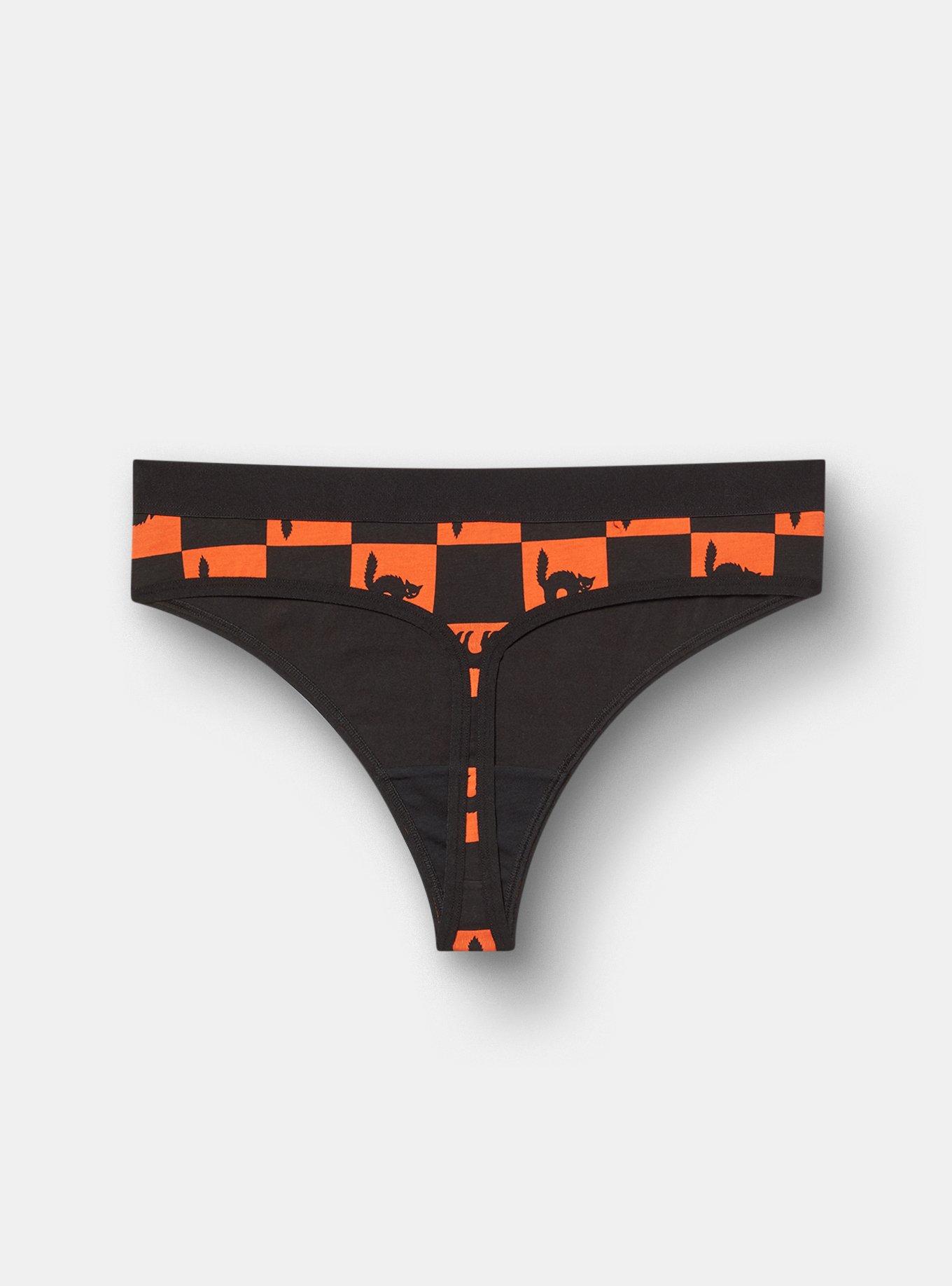 Comfort Elastic Cotton Mid-Rise Thong Panty