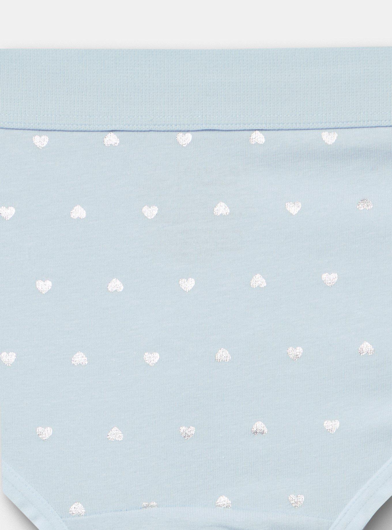 Comfort Elastic Cotton Mid-Rise Thong, BRANDY HEARTS SKYWAY SILVER FOIL, alternate