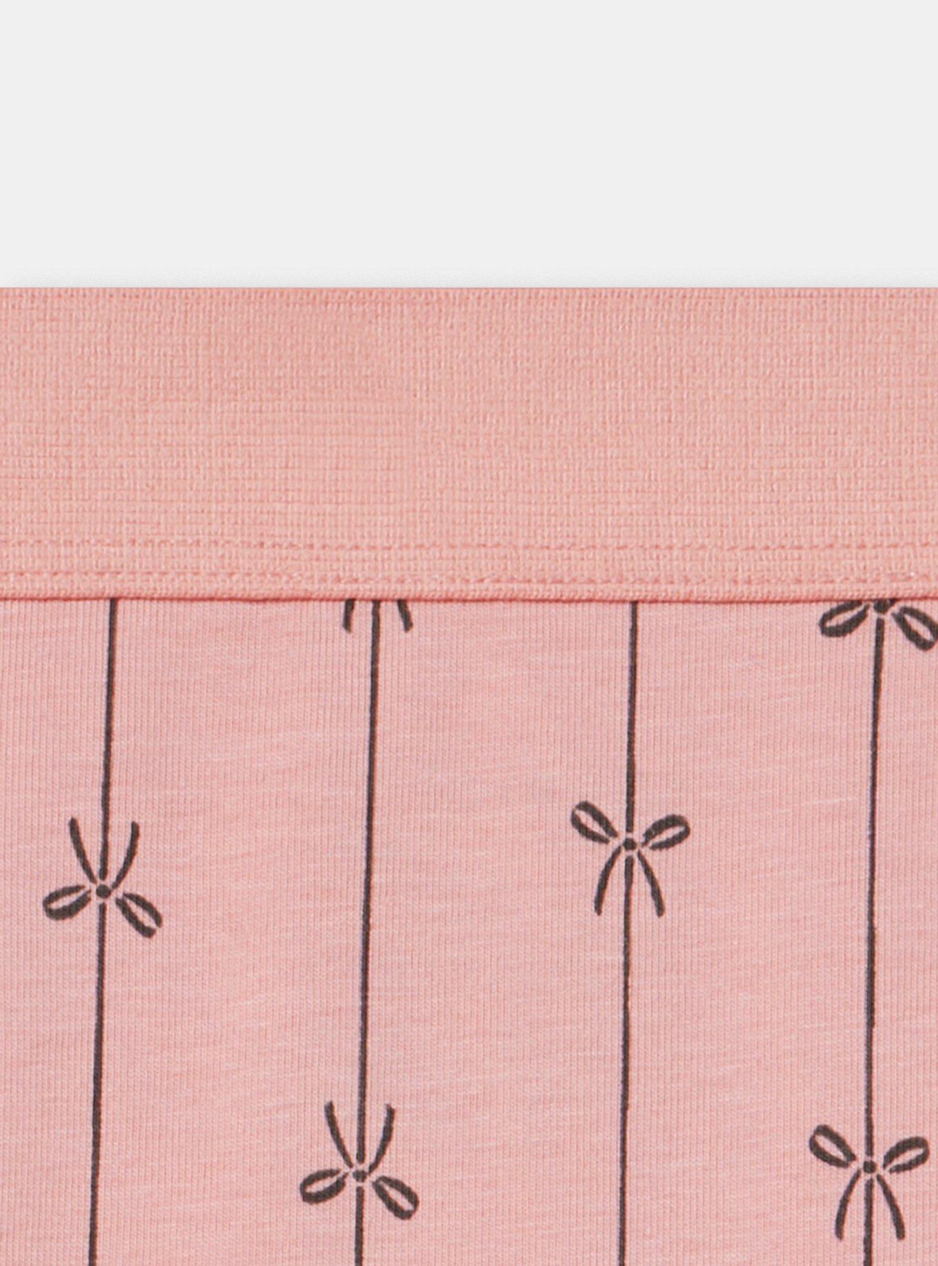 Comfort Elastic Cotton Mid-Rise Thong, DOLLY BOWS SMALL ROSETTE, alternate