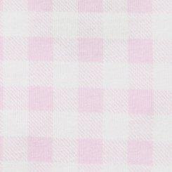 Comfort Elastic Cotton Mid-Rise Thong Panty, LOVELY GINGHAM PINK, swatch