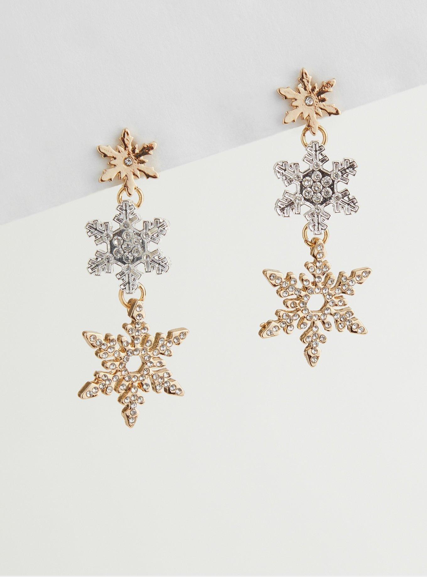 Not On The High Street Snowflake Earrings 2024 elginaudiology