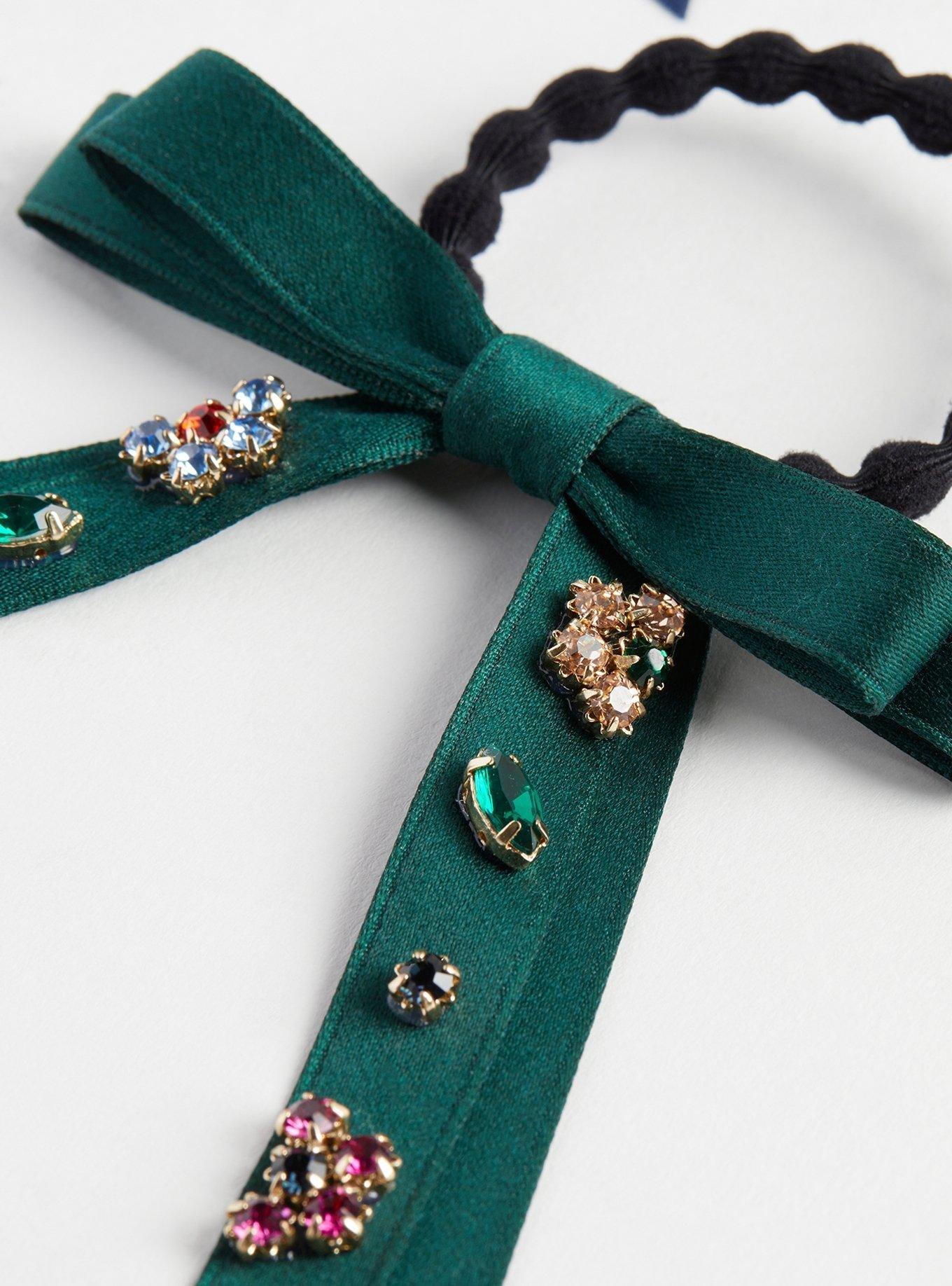 Embellished Bow Hair Ties