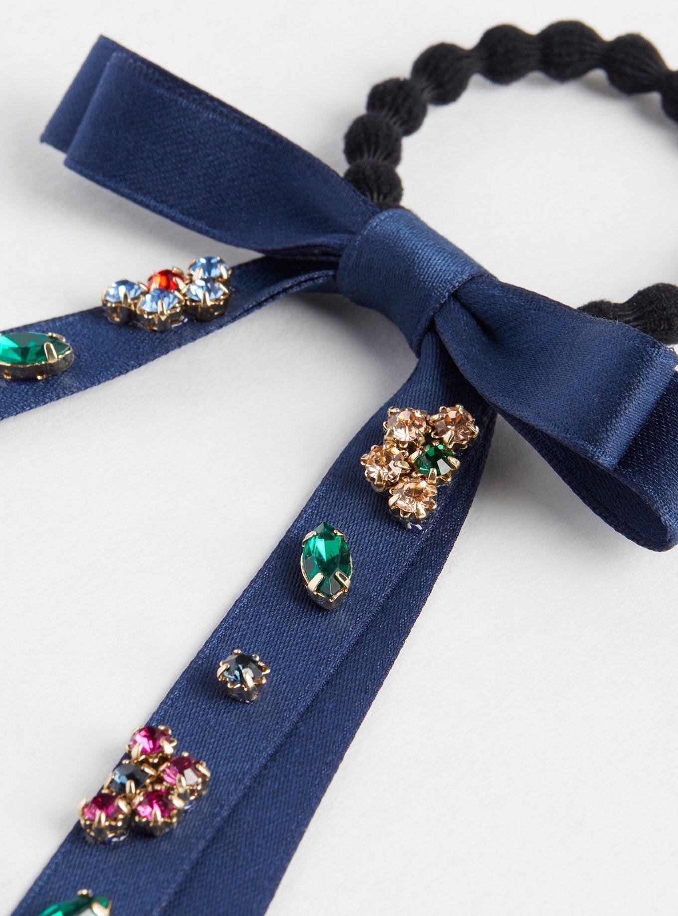 Embellished Bow Hair Ties