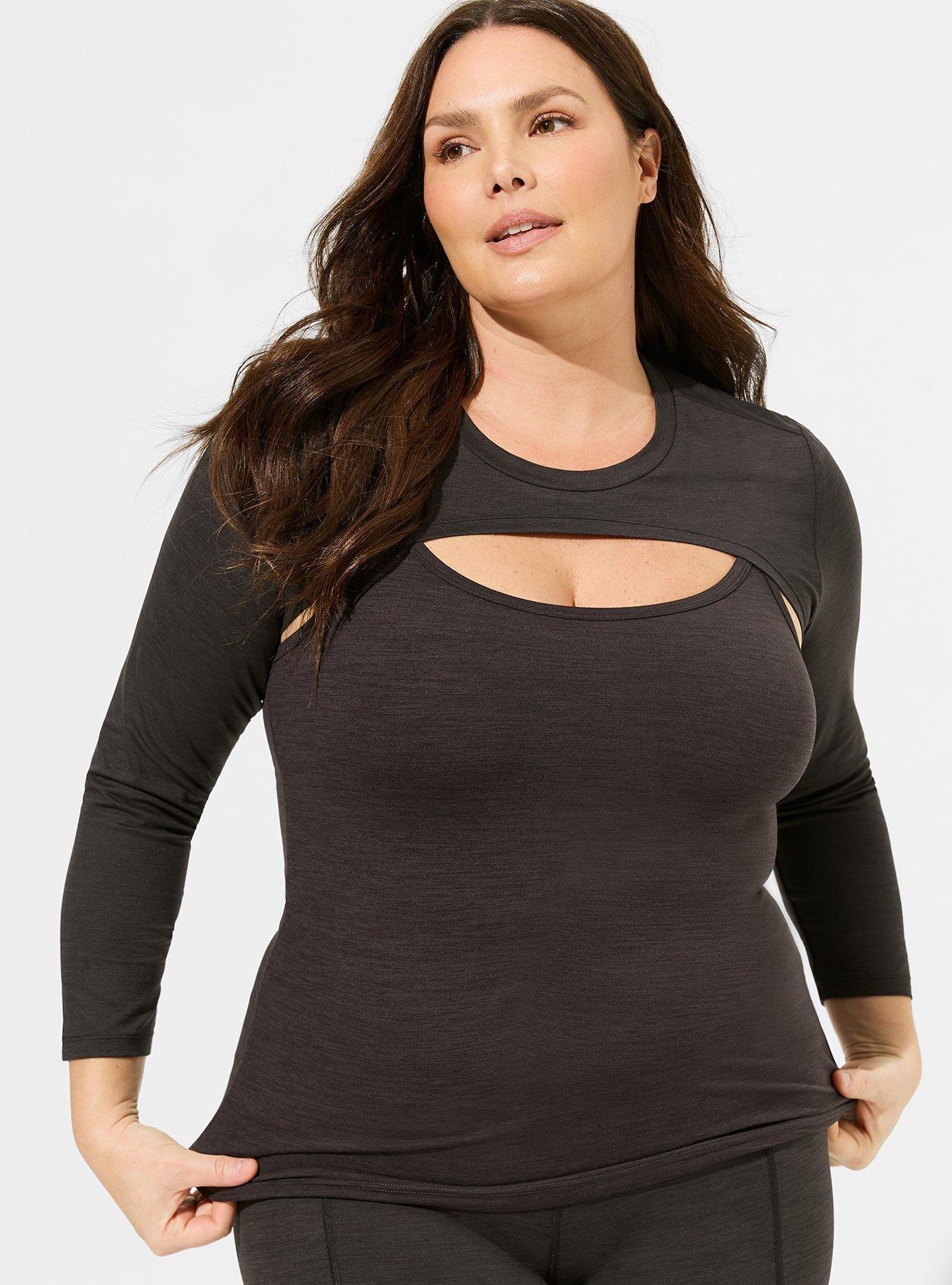 Plus Size - Super Soft Performance Jersey Active Shrug - Torrid