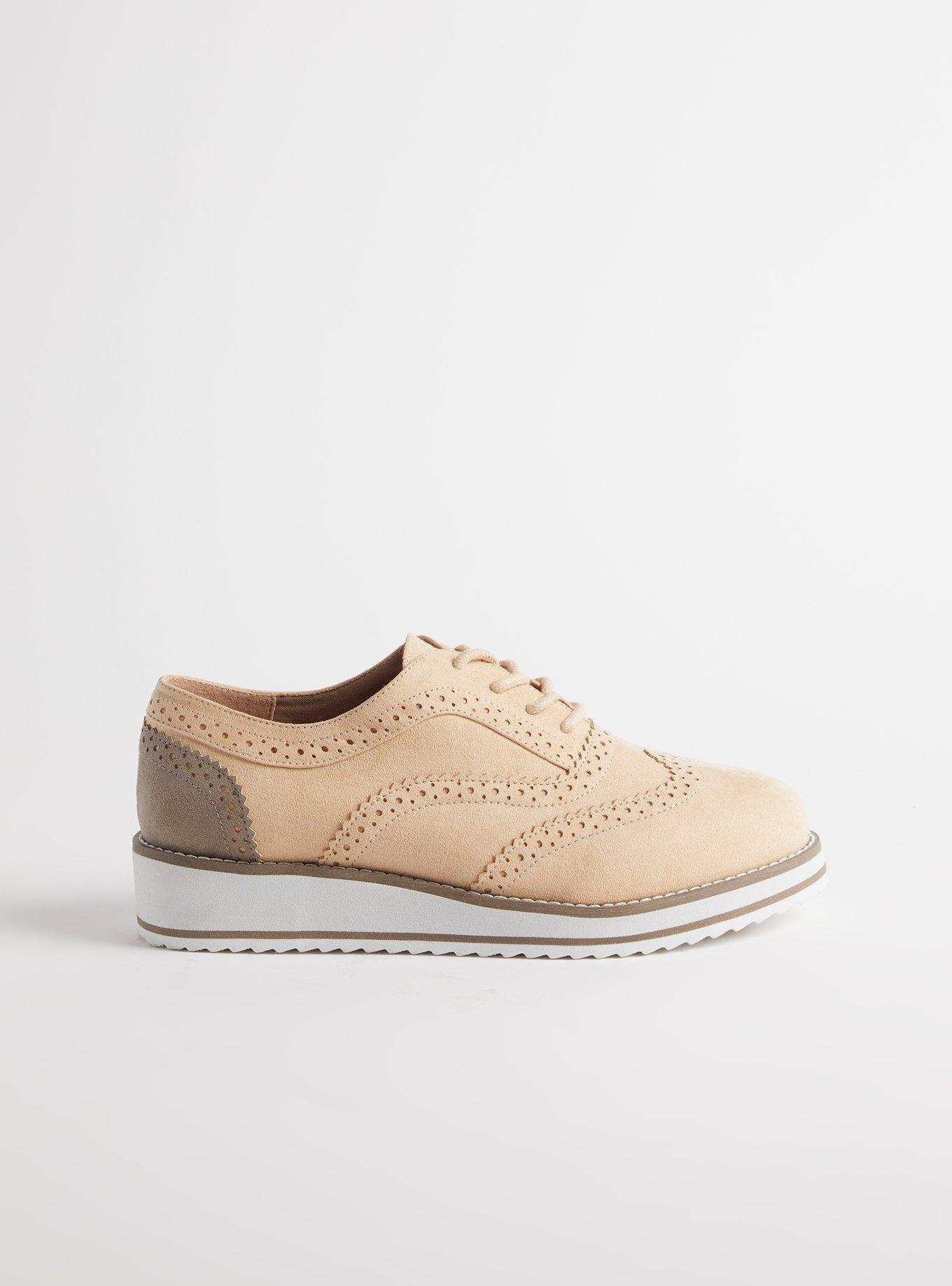 Women's lace up perforated on sale oxfords