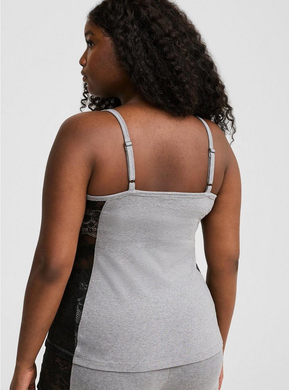 Plus Size - Foxy Lace Side Sleeveless Sleep Tank - Torrid Plus Size - Foxy Lace Side Sleeveless Sleep Tank - Torrid