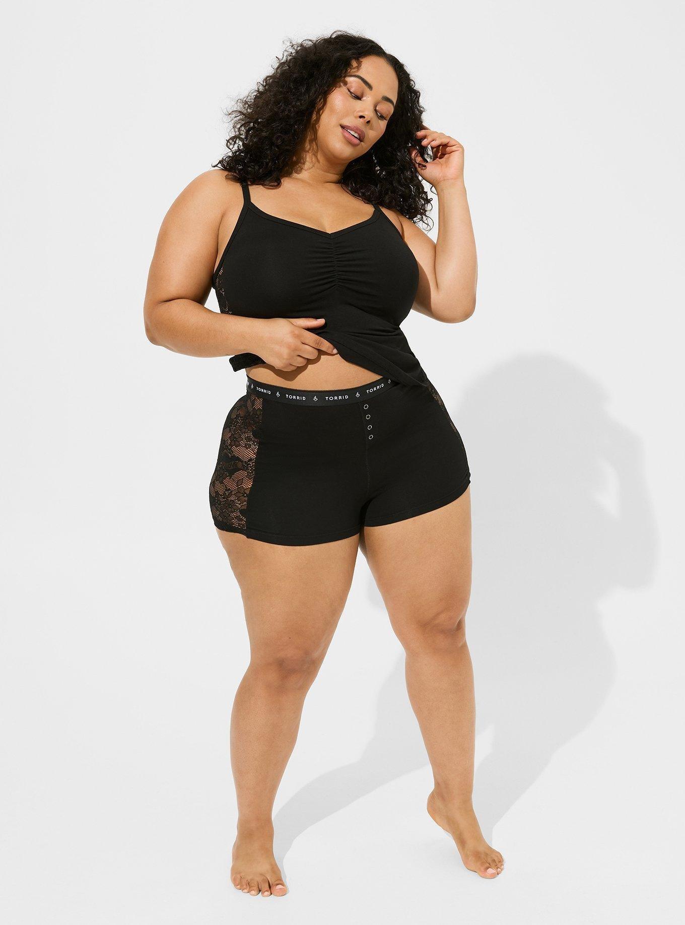 Foxy Torrid Logo Lace Sleep Boyshort