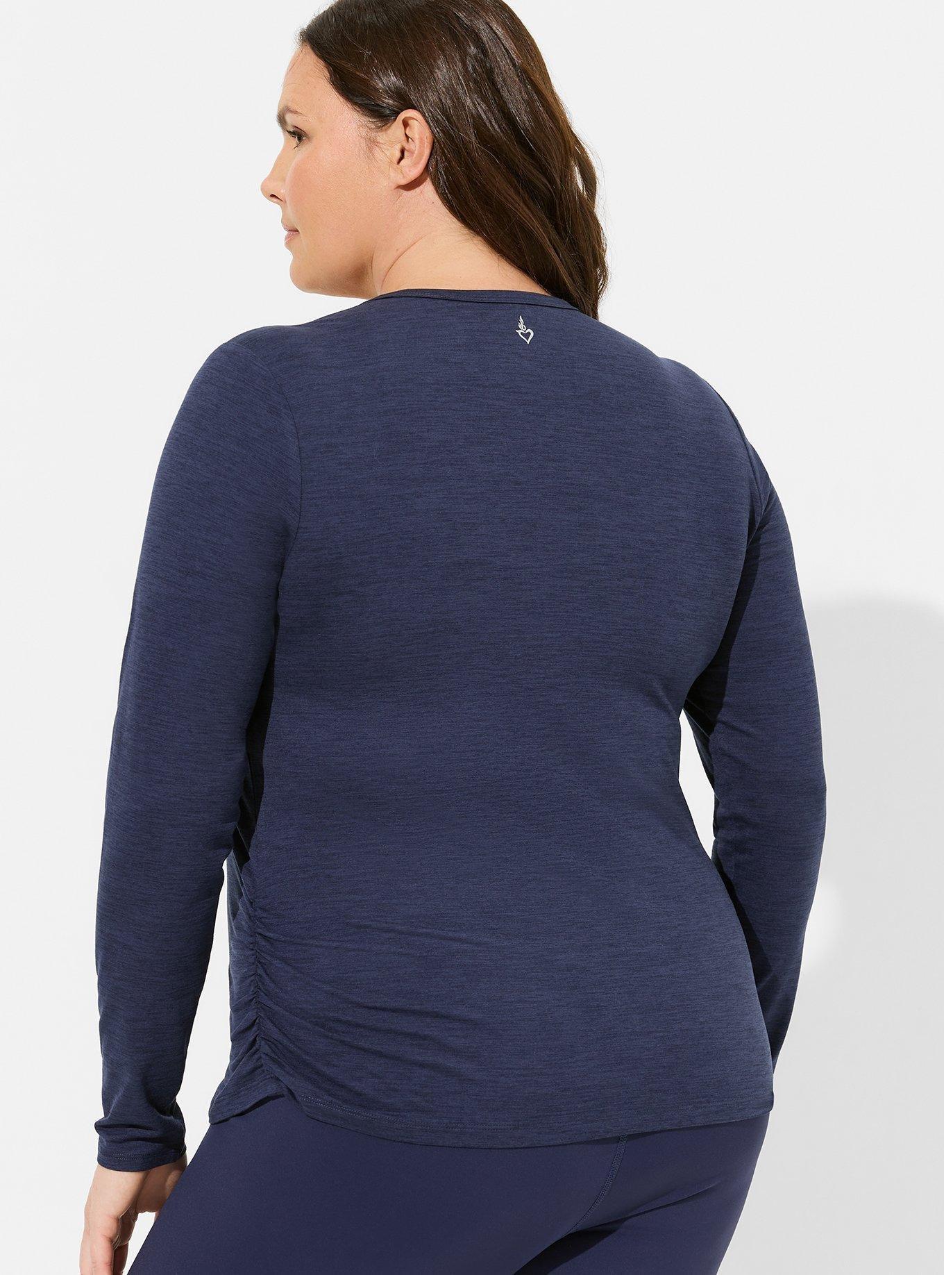 Super Soft Performance Jersey Wrap Sleeve Active Top