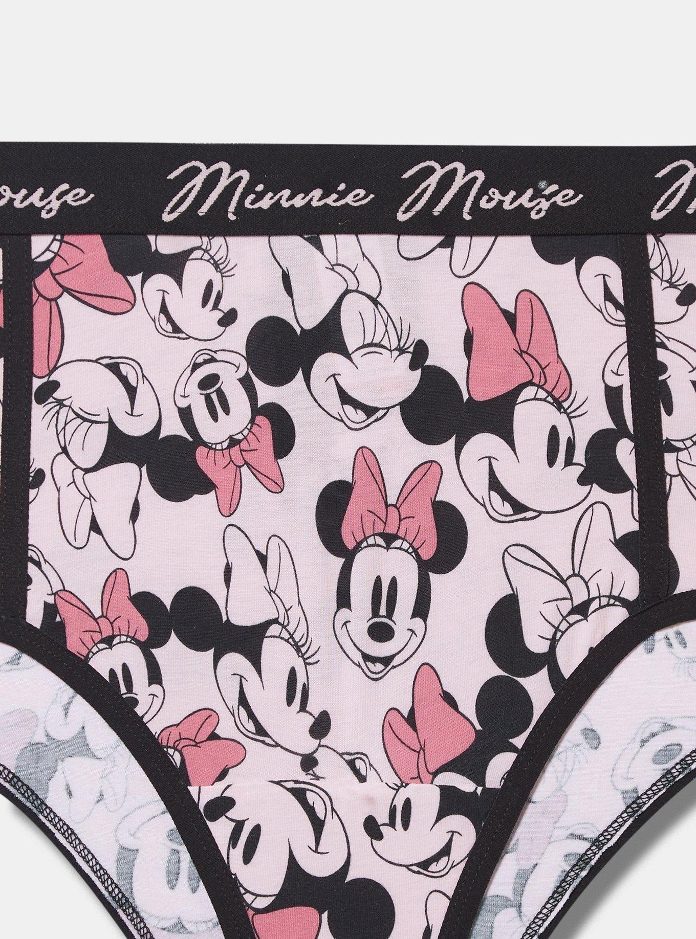 Disney Minnie Mouse Mid Rise Cotton Cheeky Panty, MULTI PRINT, alternate