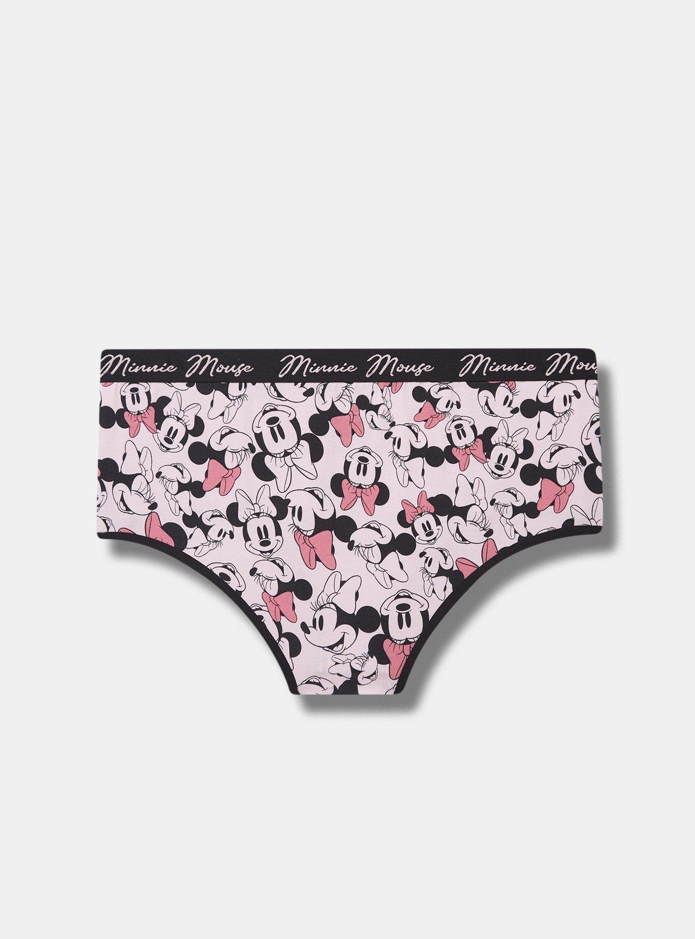 Disney Minnie Mouse Mid Rise Cotton Cheeky Panty, MULTI PRINT, alternate
