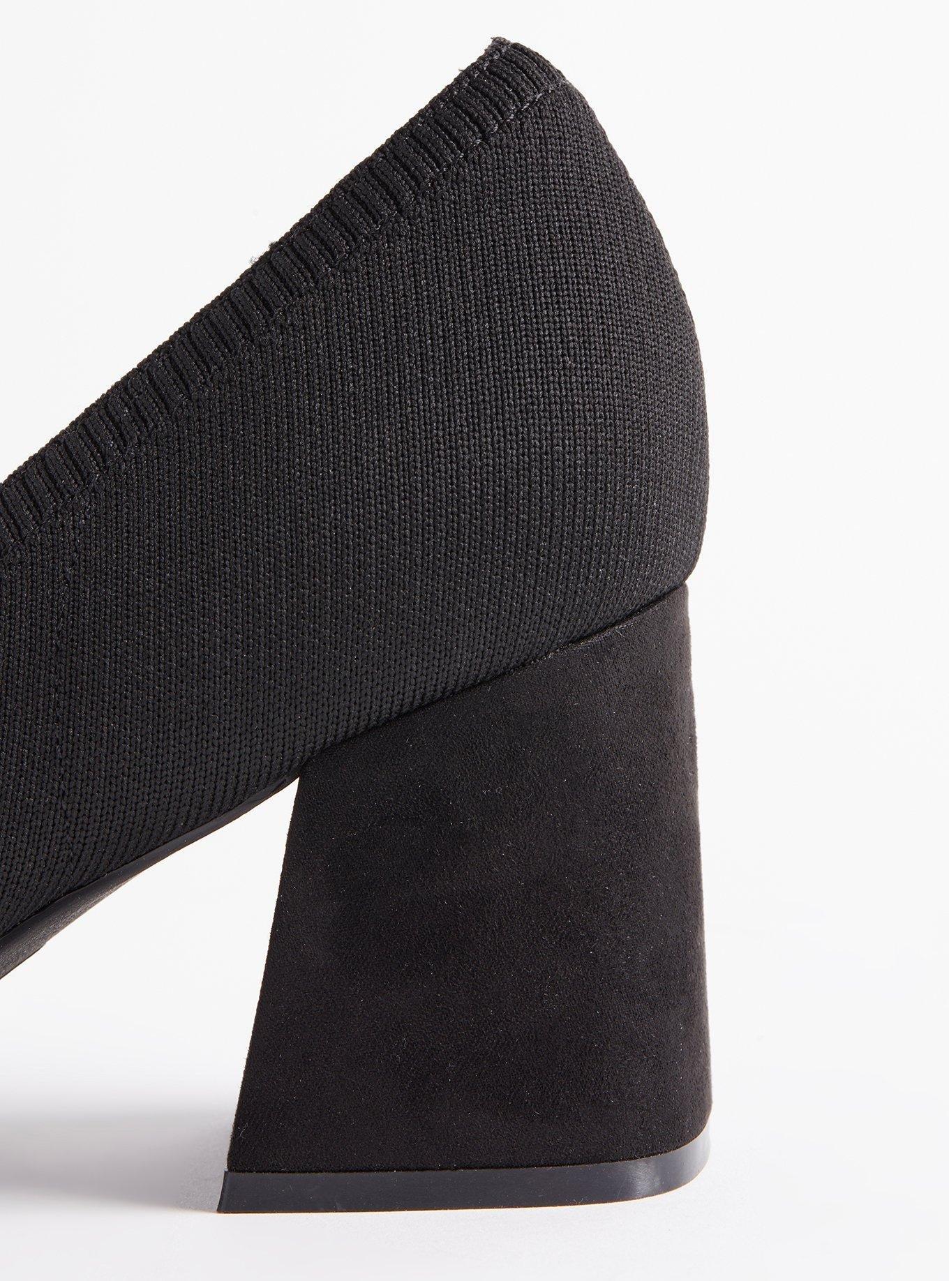 Plus Size Pointed Toe Block Heel Pump with Bow (WW) Torrid