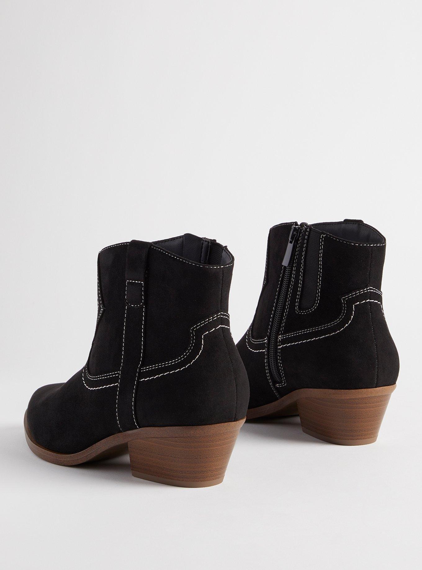 Ankle Western Bootie (WW), BLACK, alternate