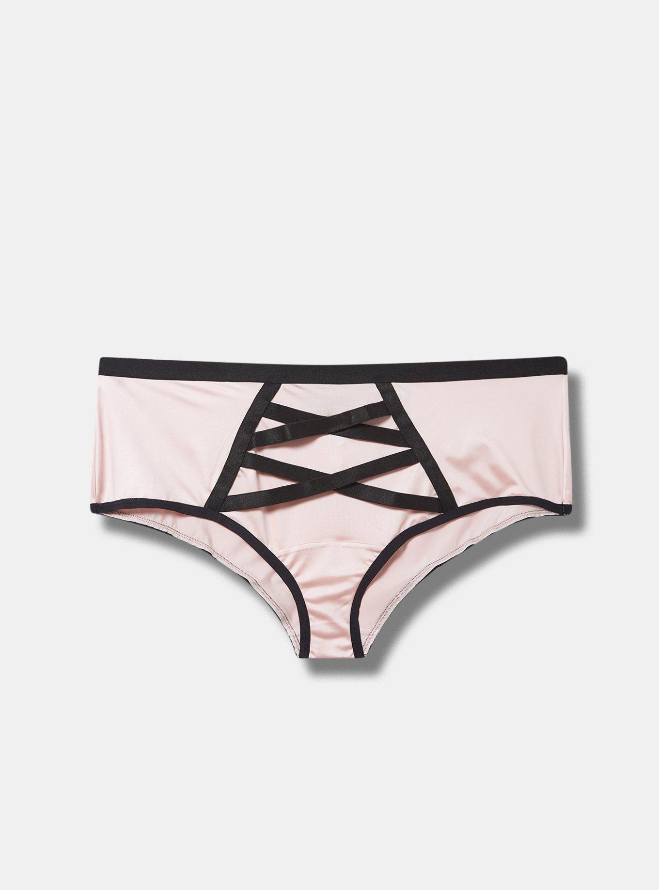Plus Size - Ballet Noir Micro Mid Rise Cheeky Panty - Torrid