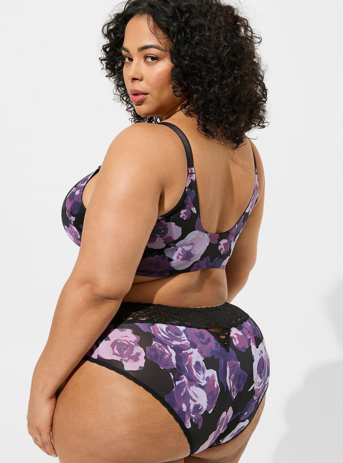 Plus Size - Second Skin Mid Rise Hipster Lattice Back Panty - Torrid